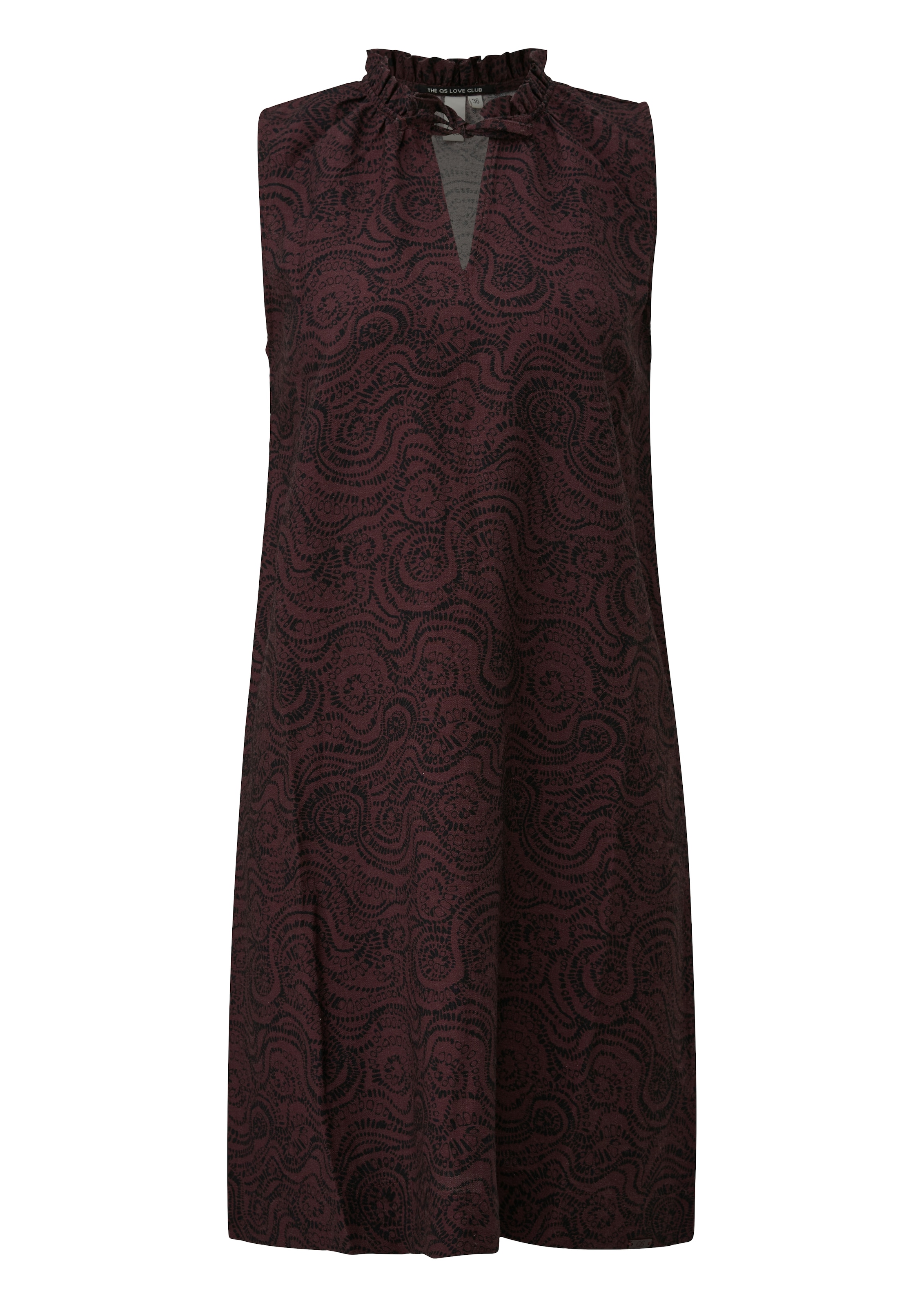 QS Robe imprimée Sans poches Robe d'été avec motif graphique