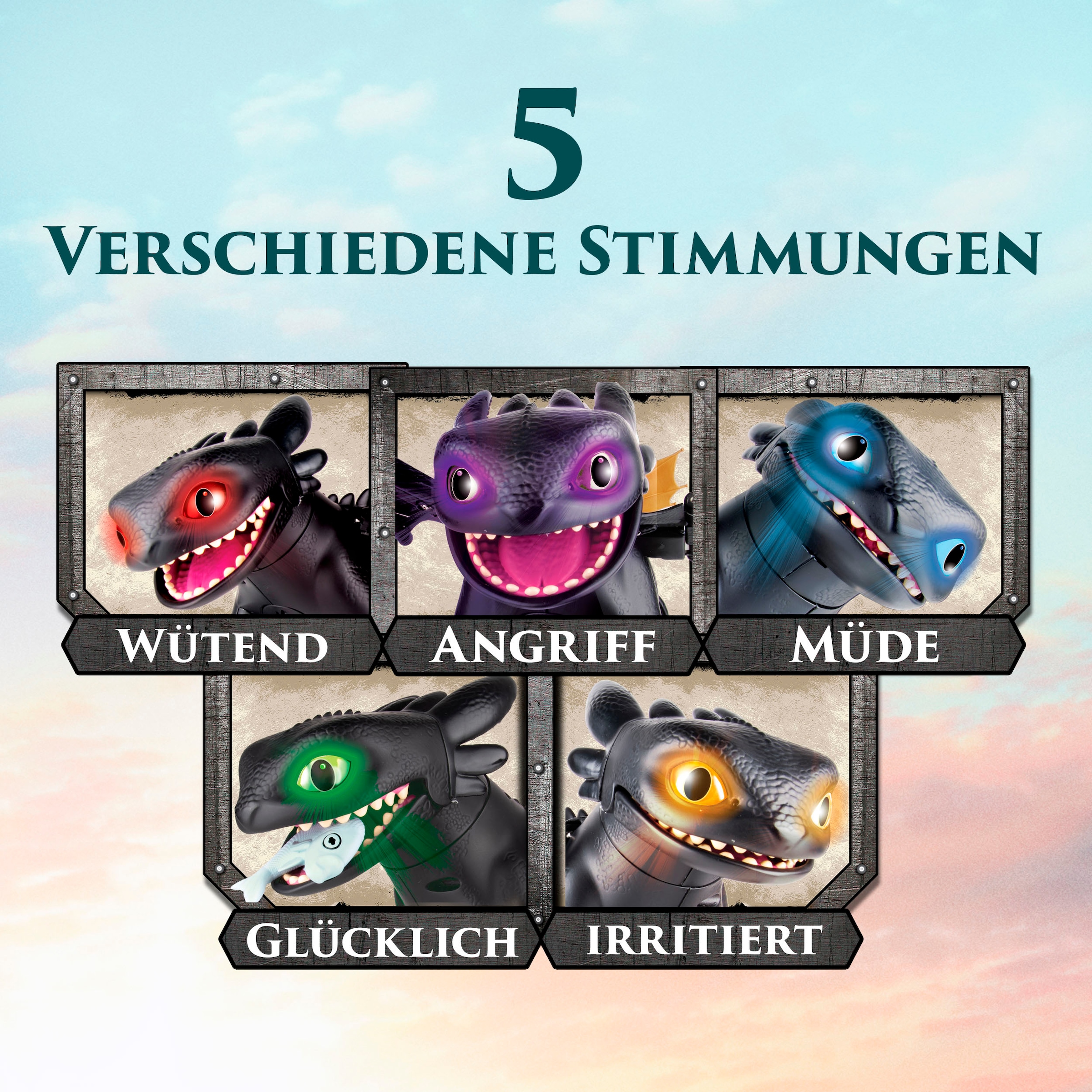 Spin Master Spielfigur »Dragons Movie - Interaktive Drachenfigur Ohnezahn« mit Licht und Sound