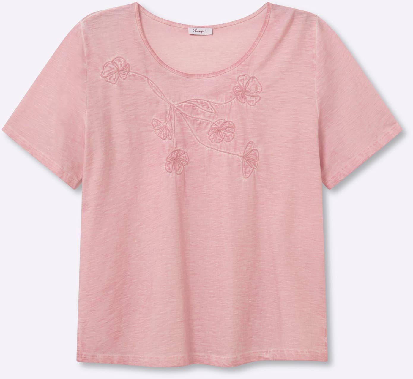 Sheego T-shirt »Halbarmshirt« 1