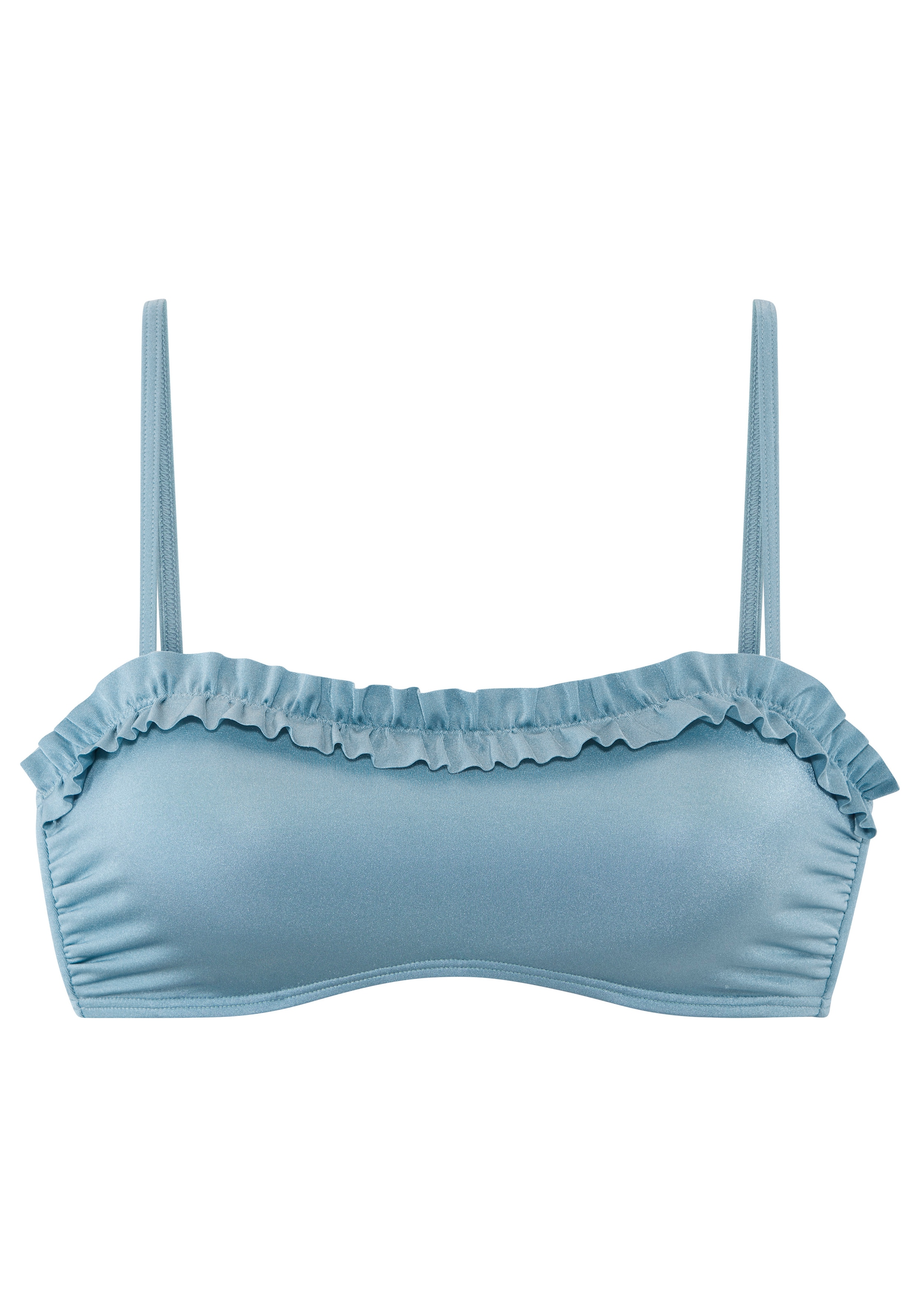 LASCANA Top bikini bandeau »Liora« mit Rüschen