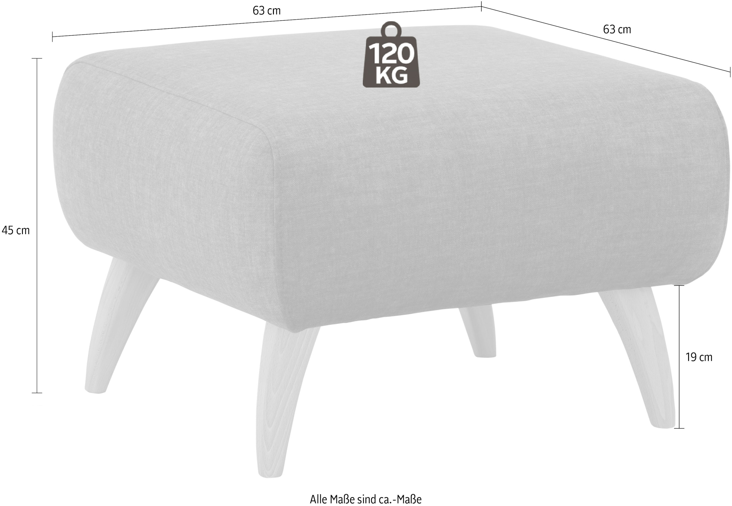 Home affaire Tabouret »Baggio« mit Holzfüssen