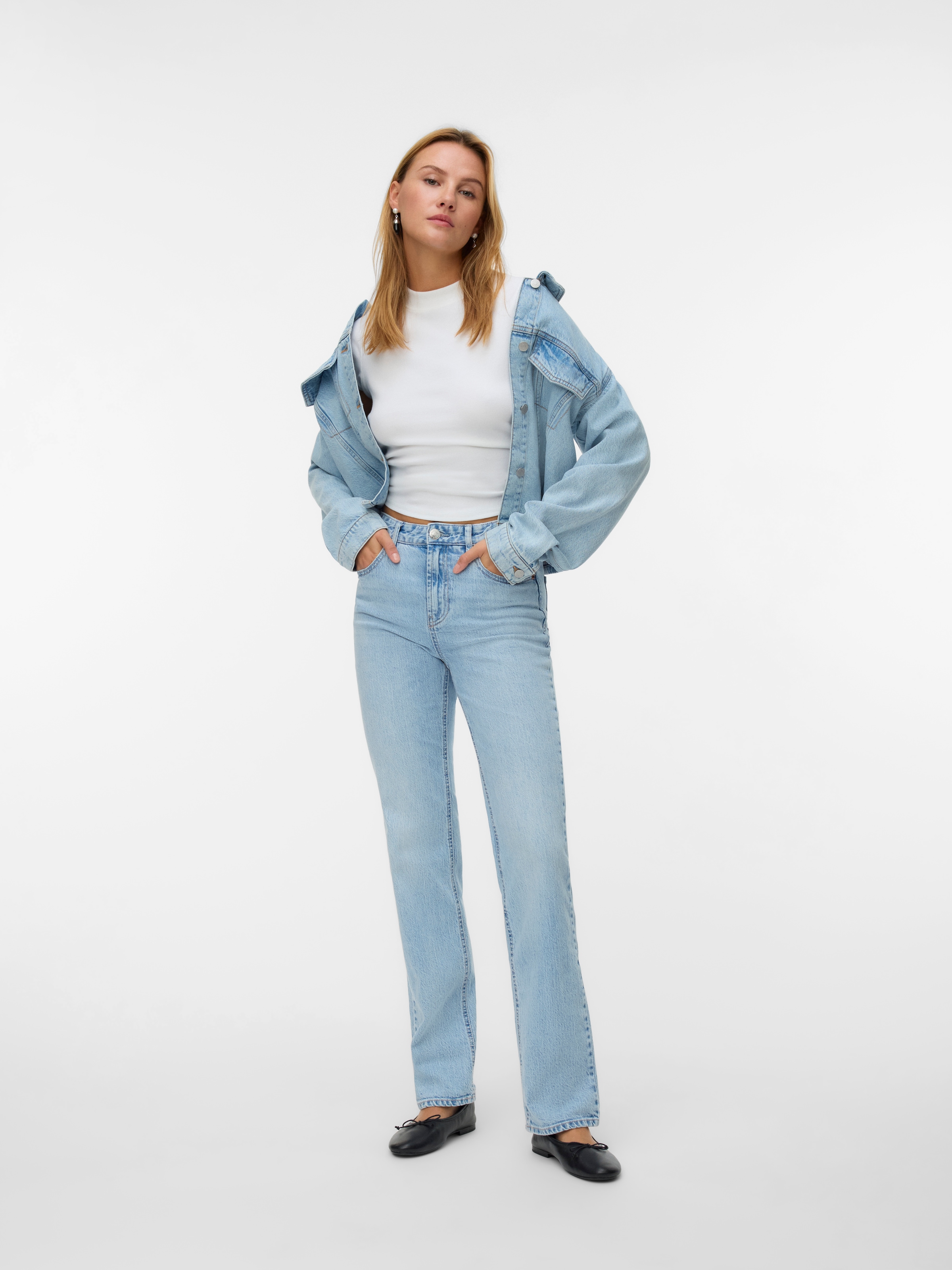 Vero Moda Jeans droit »VMTESSA HR STRAIGHT JEANS LI3010 GA NOOS«