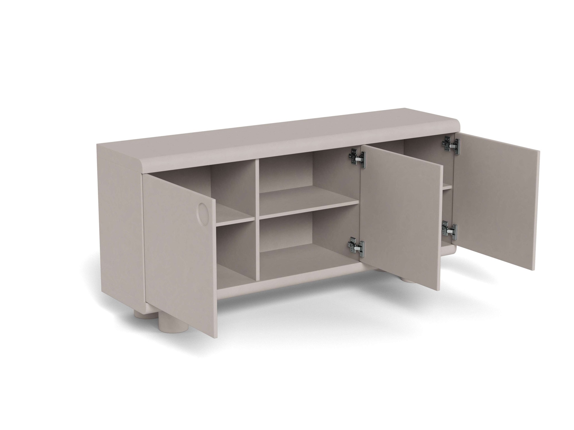 ACTONA GROUP Buffet »Magee - elegante & moderne Anrichte mit praktischem Stauraum« Schickes Sideboard für den Wohn-und Essbereich im warmen grau lakiert