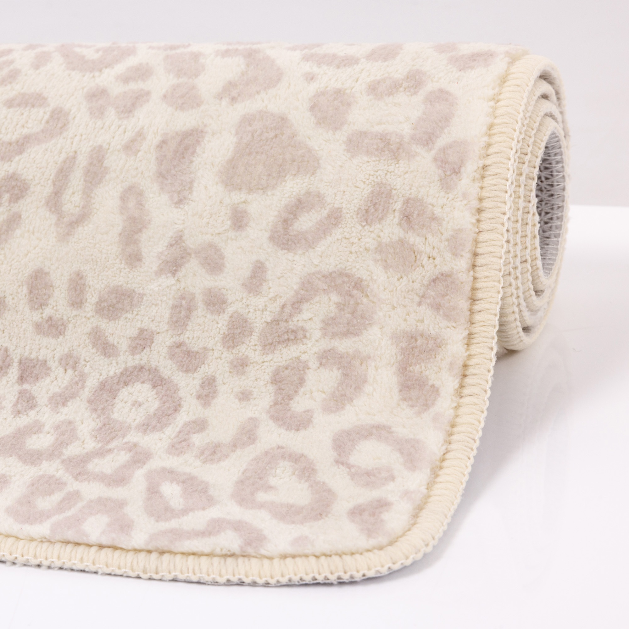 Gino Falcone Tapis de bain »Aquata GF-171, Badvorleger, Badezimmer Teppich« Höhe 7 mm revêtement antidérapant compatible chauffage au sol Tapis de salle de bain, imprimé, motif léopard, rectangulaire