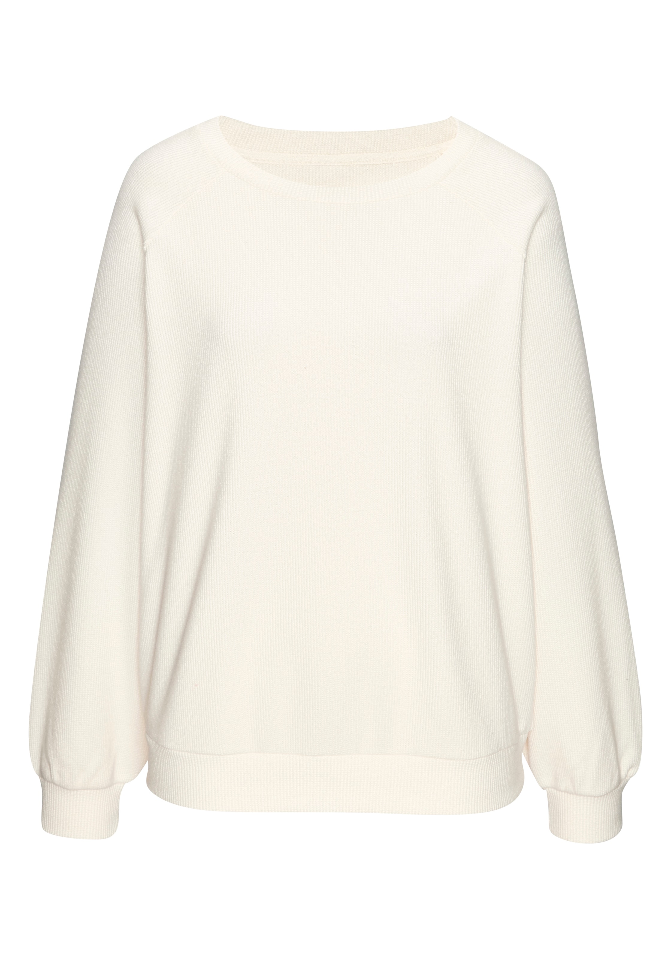 LASCANA Sweat-shirt , en piqué tendance

