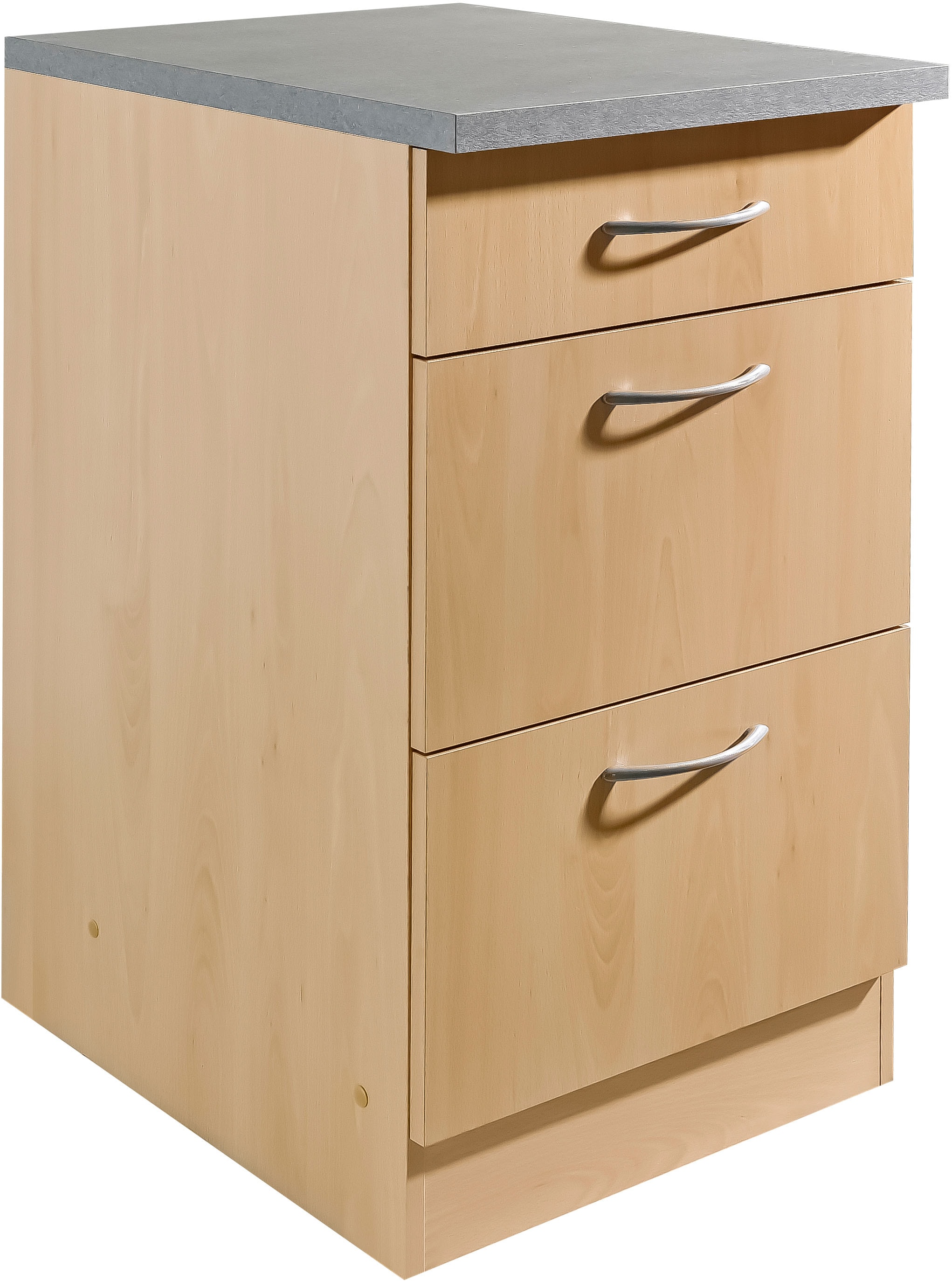 wiho Küchen Unterschrank »Kiel« 50 cm breit, 60 cm tief, mit 2 grossen Auszügen und 1 Schublade