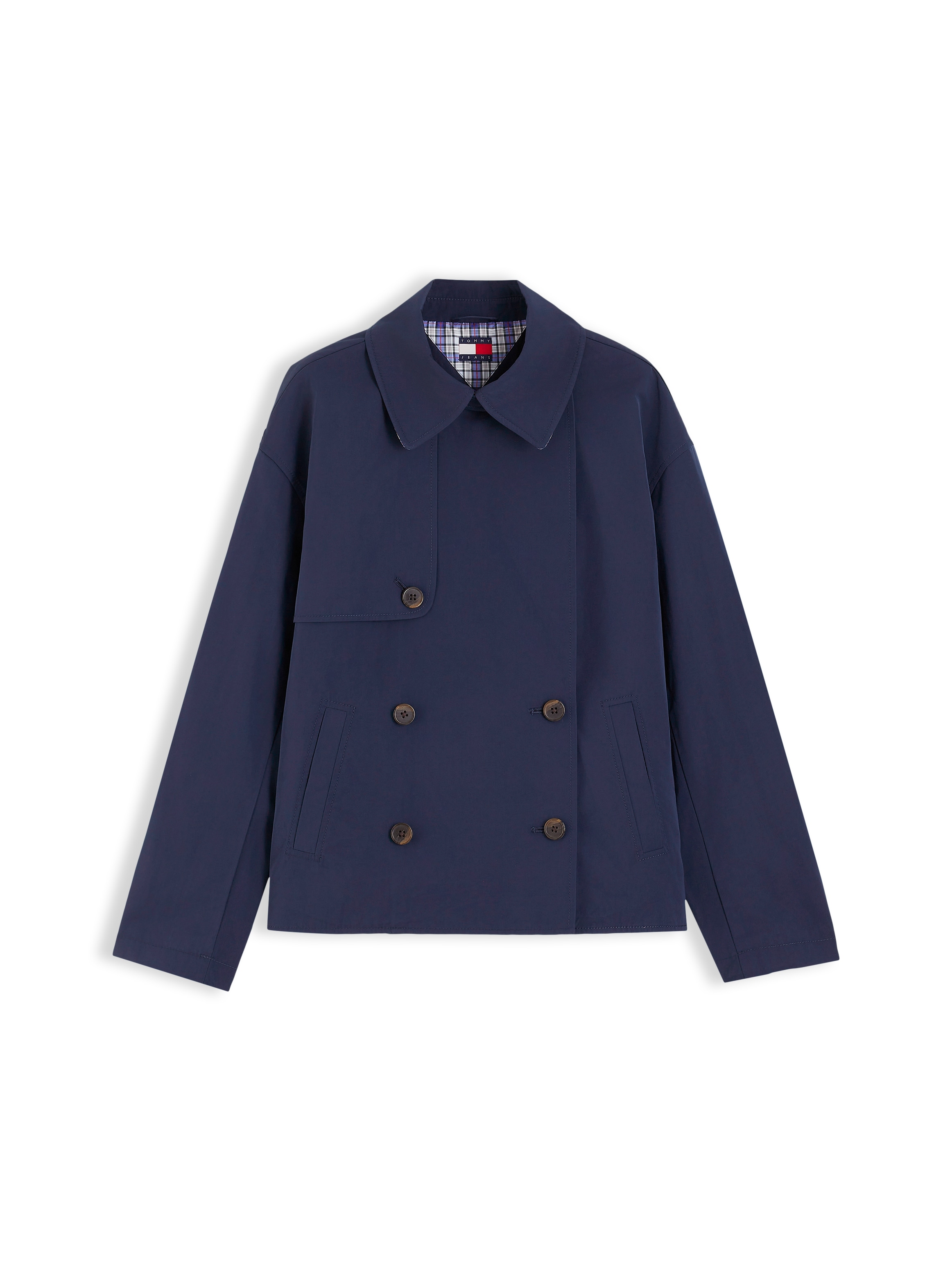 Tommy Jeans Kurzjacke »TJW SHORT TRENCH JACKET« Materialmix