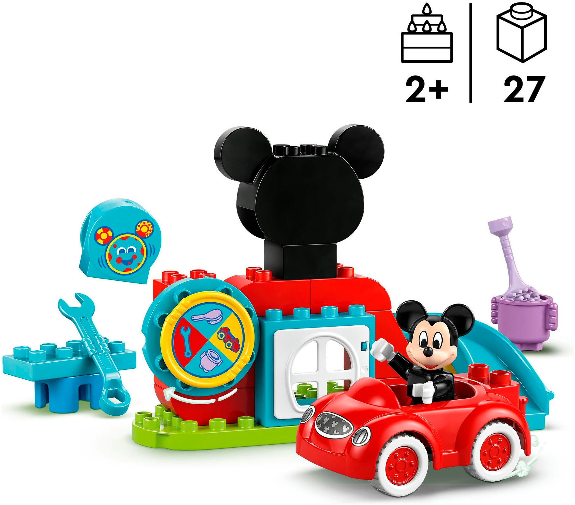 LEGO® Pions de construction »Mickys Clubhaus und Auto (10454), LEGO® DUPLO Disney ™« Made in Europe