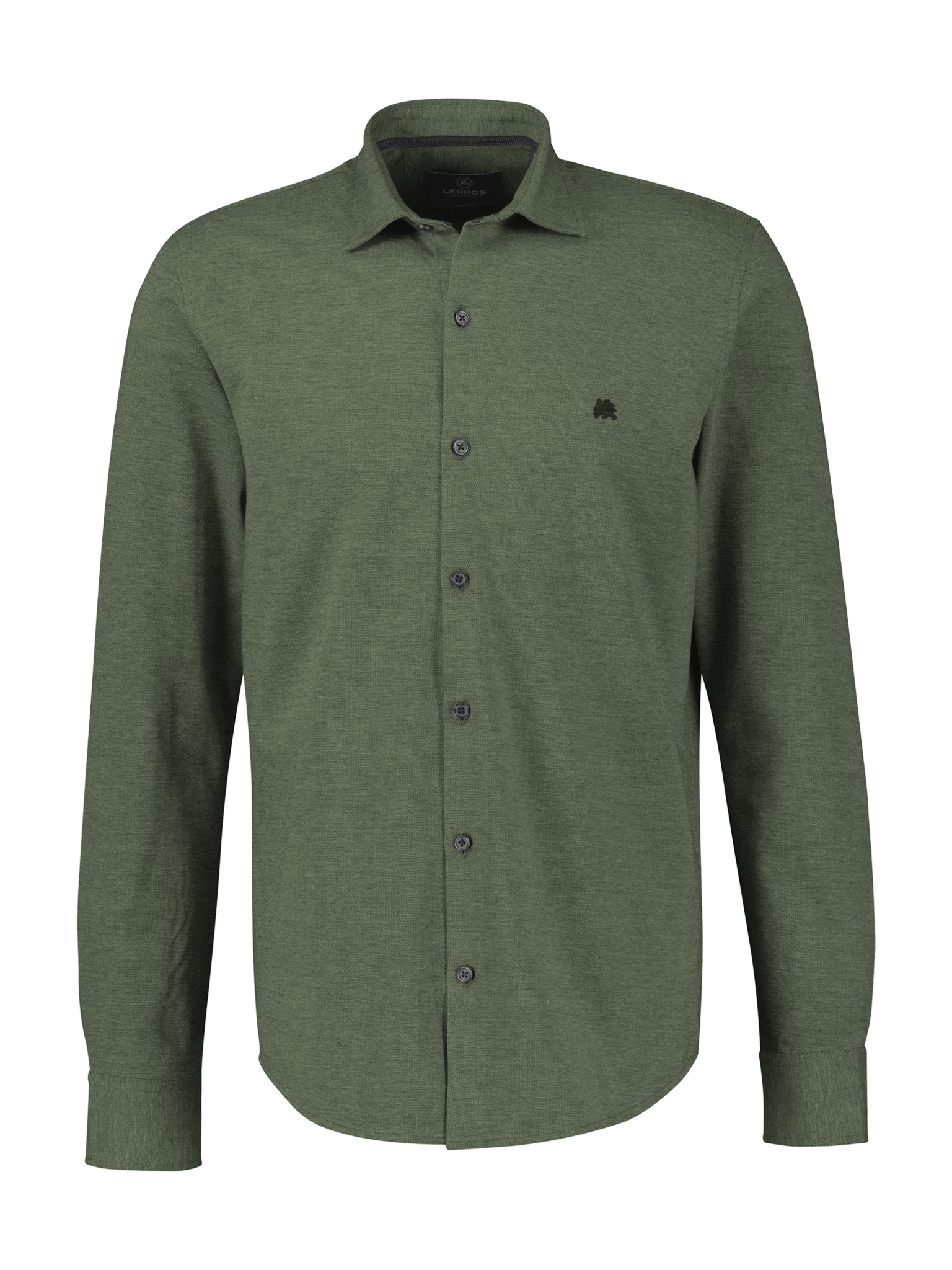 LERROS Chemise à manches longues mit Logo Stickerei