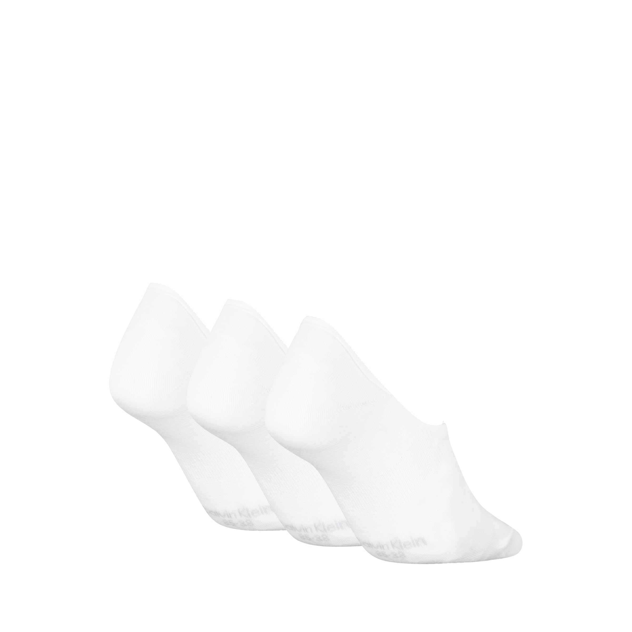Calvin Klein Chaussons »CK WOMEN FOOTIE MC« 3 Paar,  Antirutsch Noppen im Fersenbereich, Cotton-Mix, elastisch