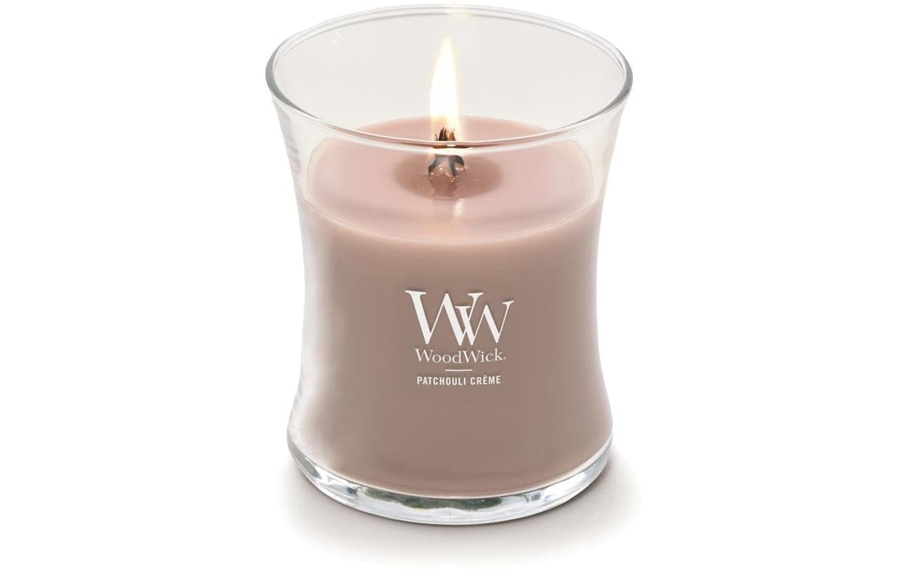 Woodwick Duftkerze »Patchouli Crème Medium Jar«