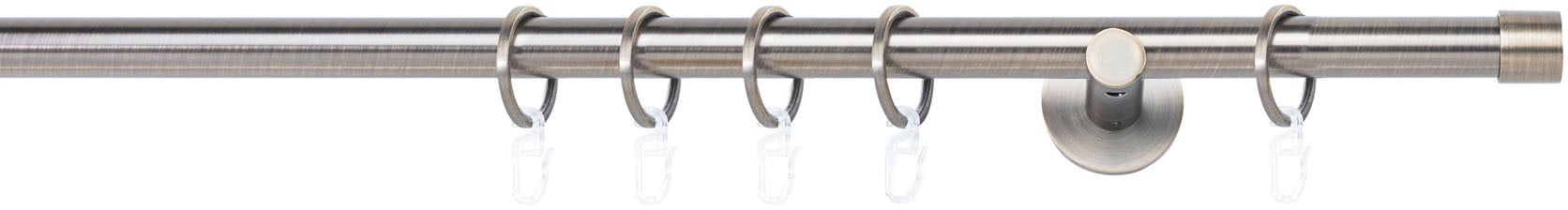 mydeco Gardinenstange »20mm Cap Wandträger 6,5 cm« 1 läufig-läufig Fixmass
