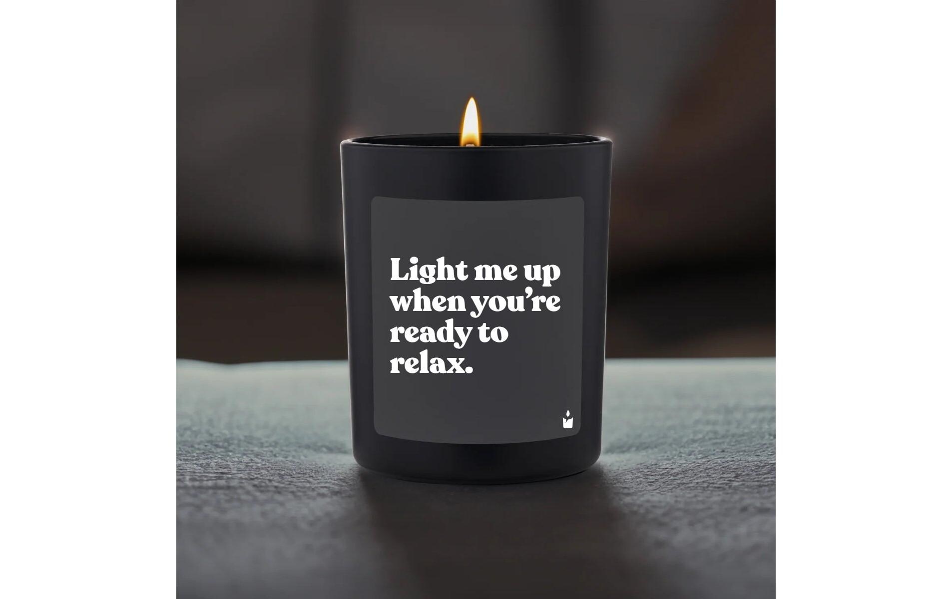  Bougie parfumée »ChattyCandles Light me up when you're ready to relax 6,7 x 8 cm«