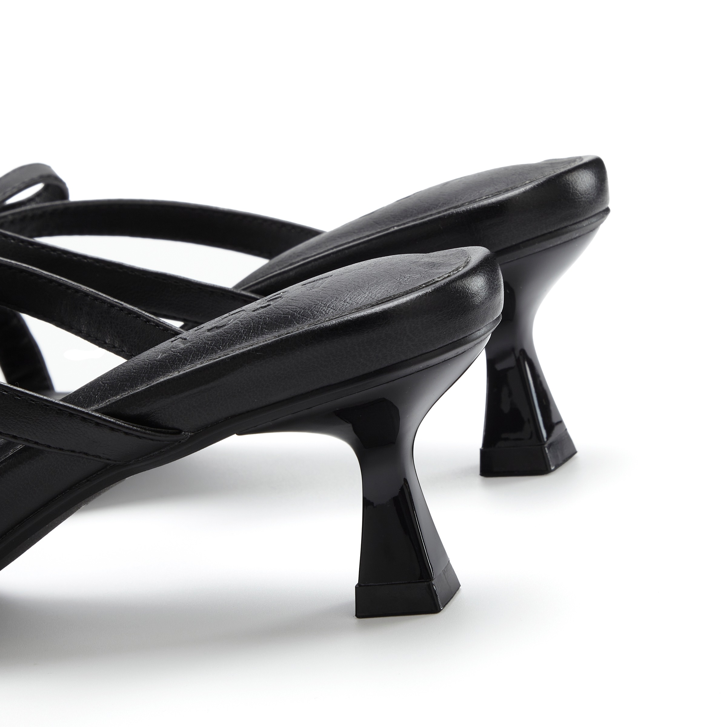 LSCN by LASCANA Pantolette  Mule, Sandale, offener Schuh, in Karree-Form mit Kitten-Heel