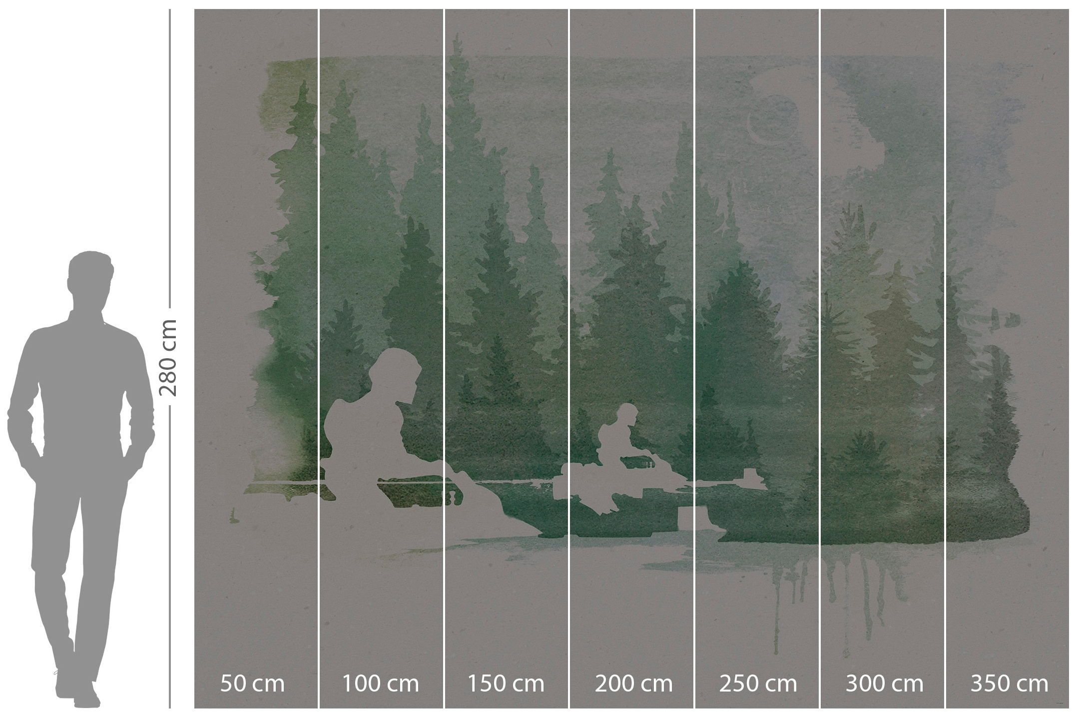 Komar Papier peint intissé »Digitaldruck Vlies -  Star Wars Endor Speeders - Grösse 350 x 280 cm« imprimé Kinderzimmer