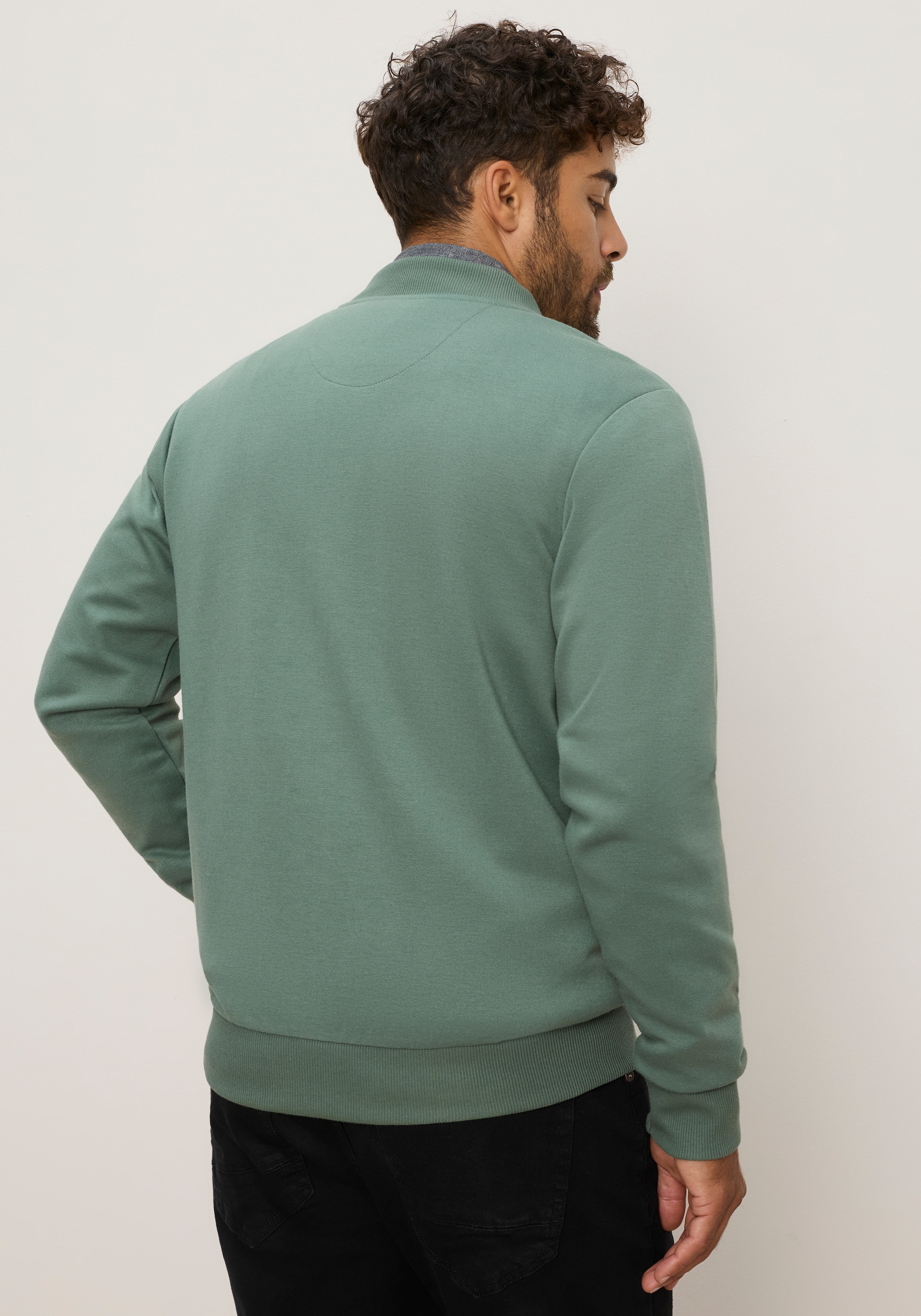 Bruno Banani Veste sweat avec col montant et poches passepoilées