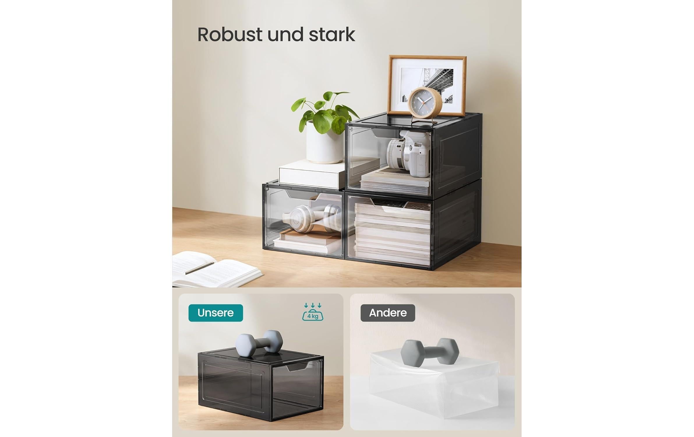 SONGMICS Empileur de chaussures »34 x 25 x 18,4 cm« 12 cuis tlg.