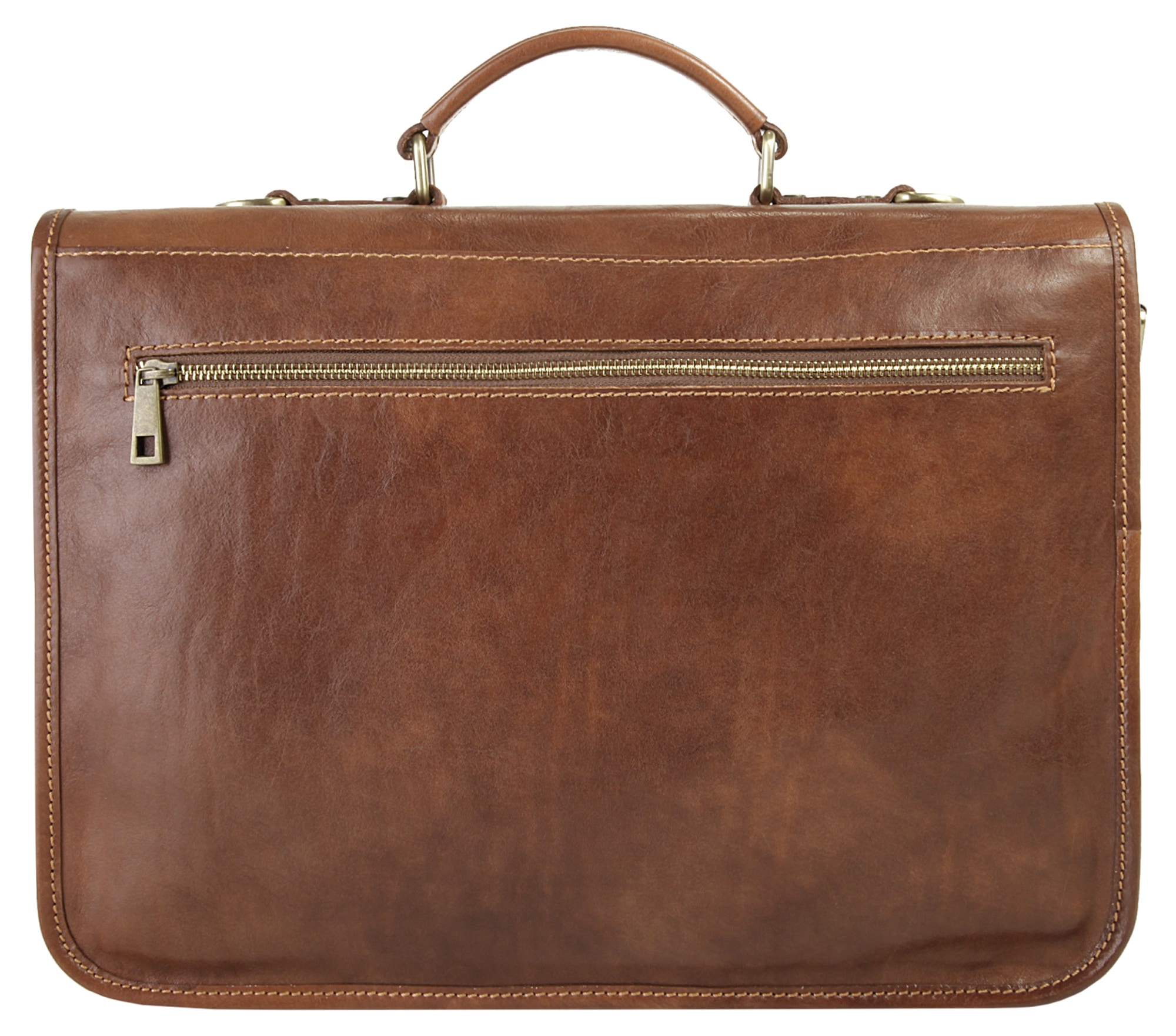 Piké Aktentasche echt Leder, Made in Italy