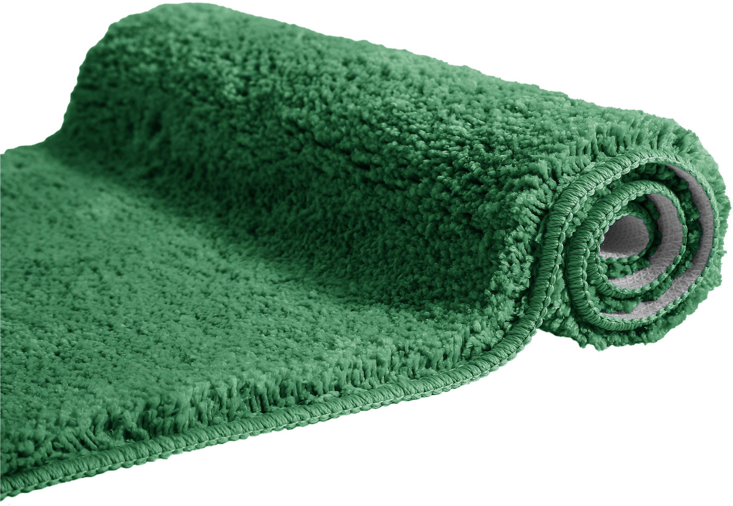 GOODproduct Tapis de bain »Inga, Badezimmer Teppich, Badvorleger« Höhe 20 mm revêtement antidérapant Résistant | Séchage rapide | compatible chauffage au sol Tapis de bain uni, doux, disponible en demi-cercle et rectangulaire