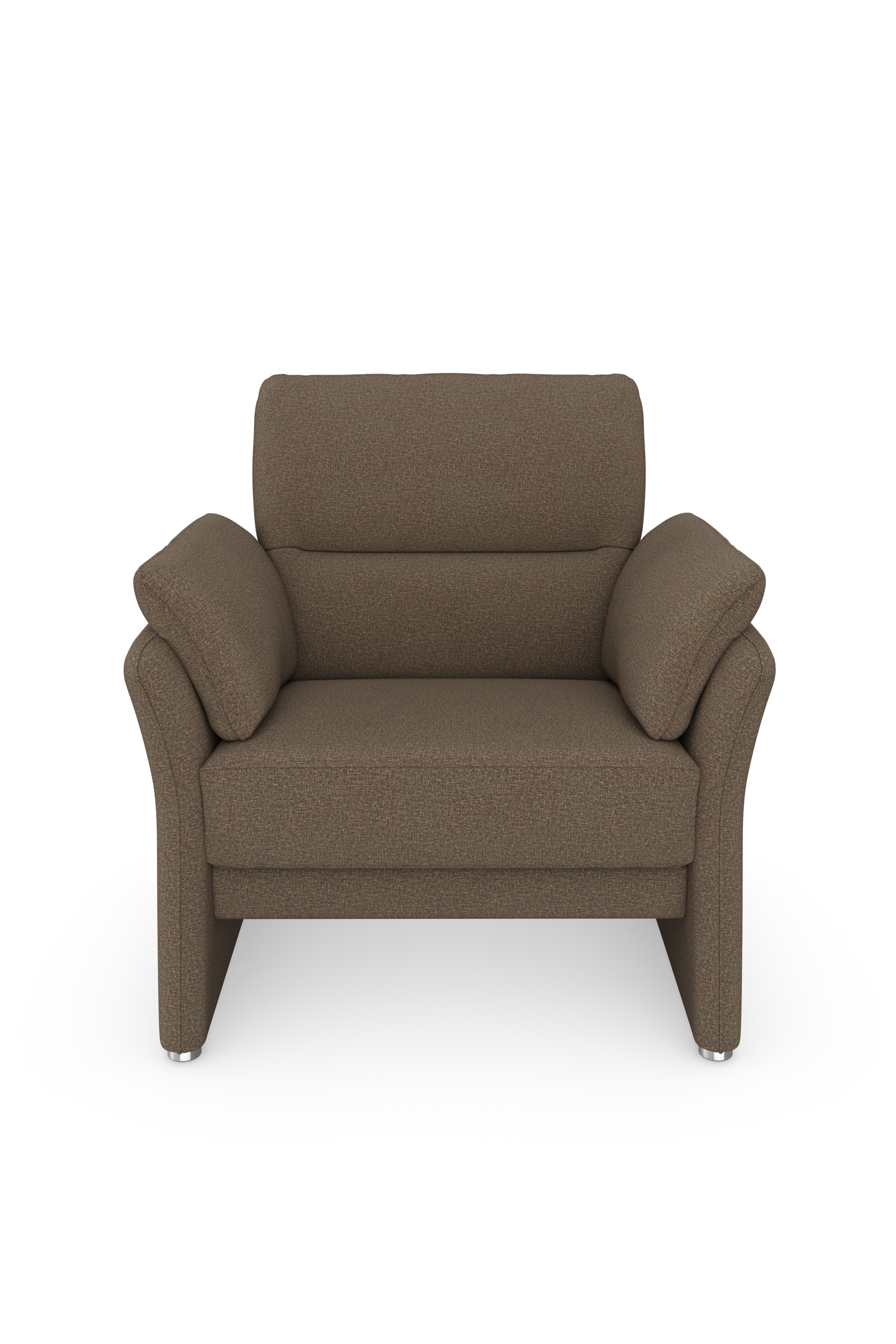 DOMO collection Fauteuil »Pina elegant und zeitloser Clubsessel, bequemer Cocktailsessel« Hoher Sitzkomfort, Feinstruktur, stone