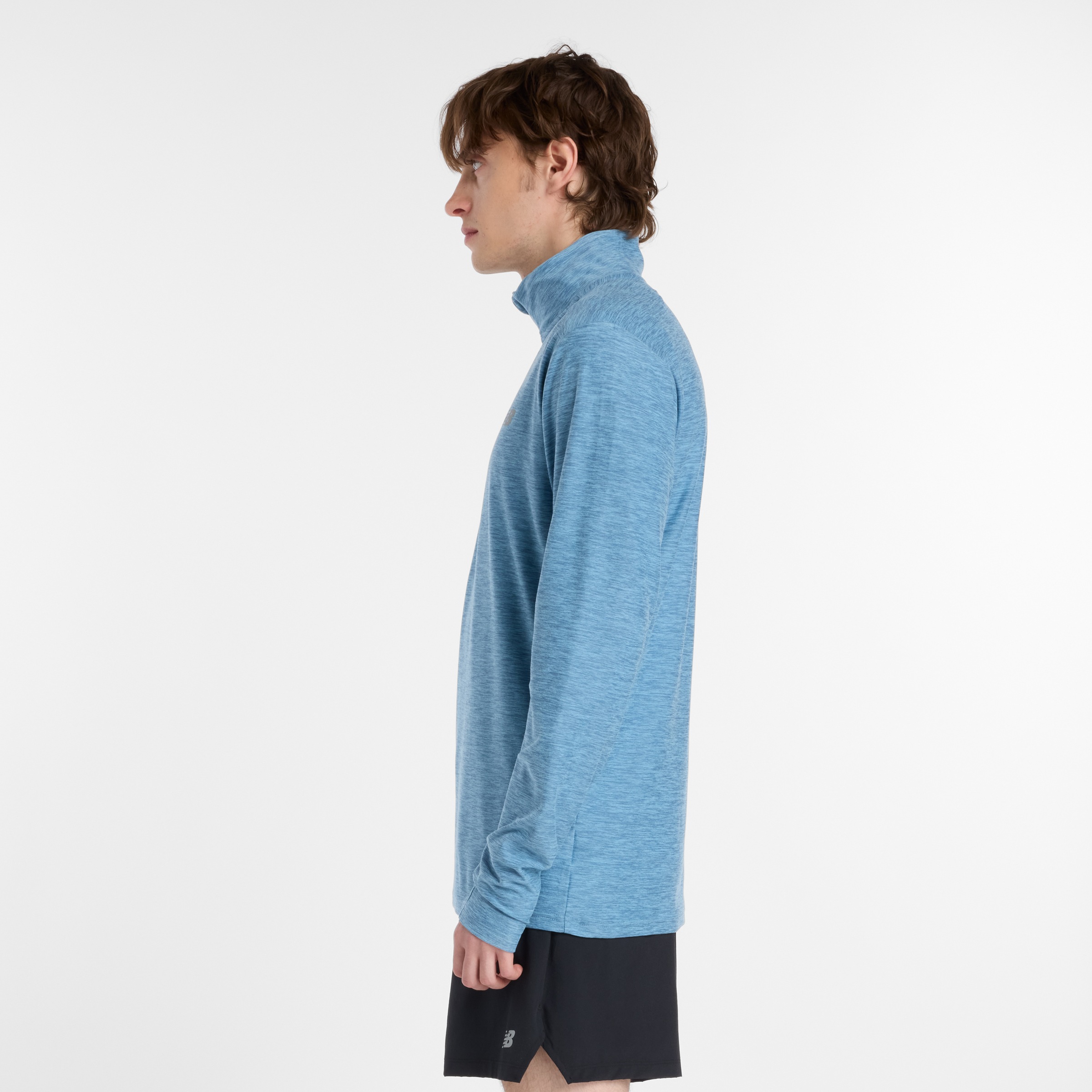 New Balance Laufshirt »Space Dye 1/4 Zip« mit Label