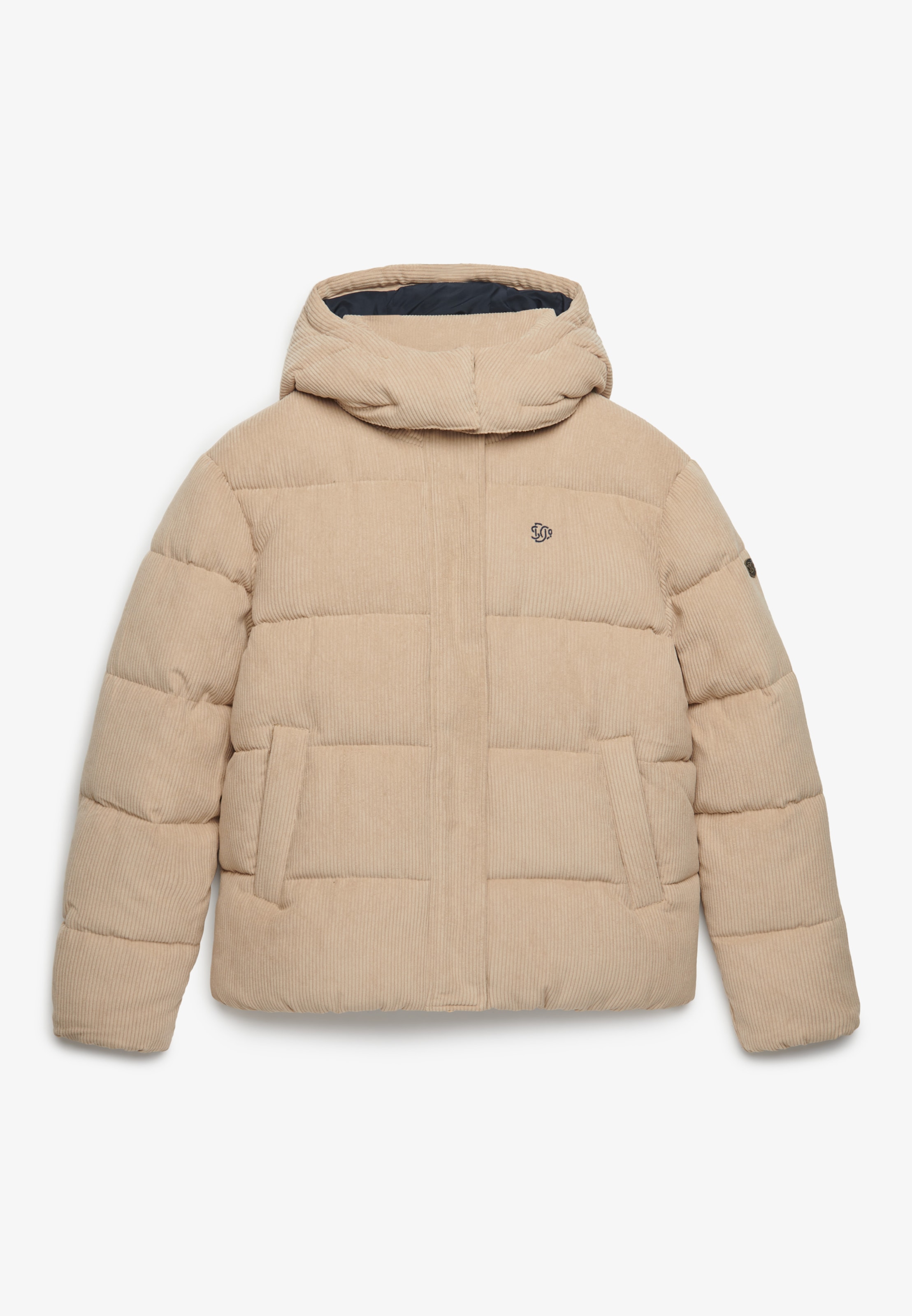 Superdry Veste matelassée »PREMIUM HOOD CORD PUFFER JKT« Kunstfaser, relaxed fit, aus Cord