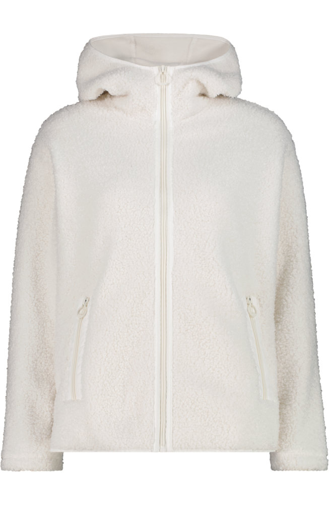CMP Veste à capuche en polaire »WOMAN JACKET FIX HOOD« avec capuche avec capuche, style sportif, respirant, chaud