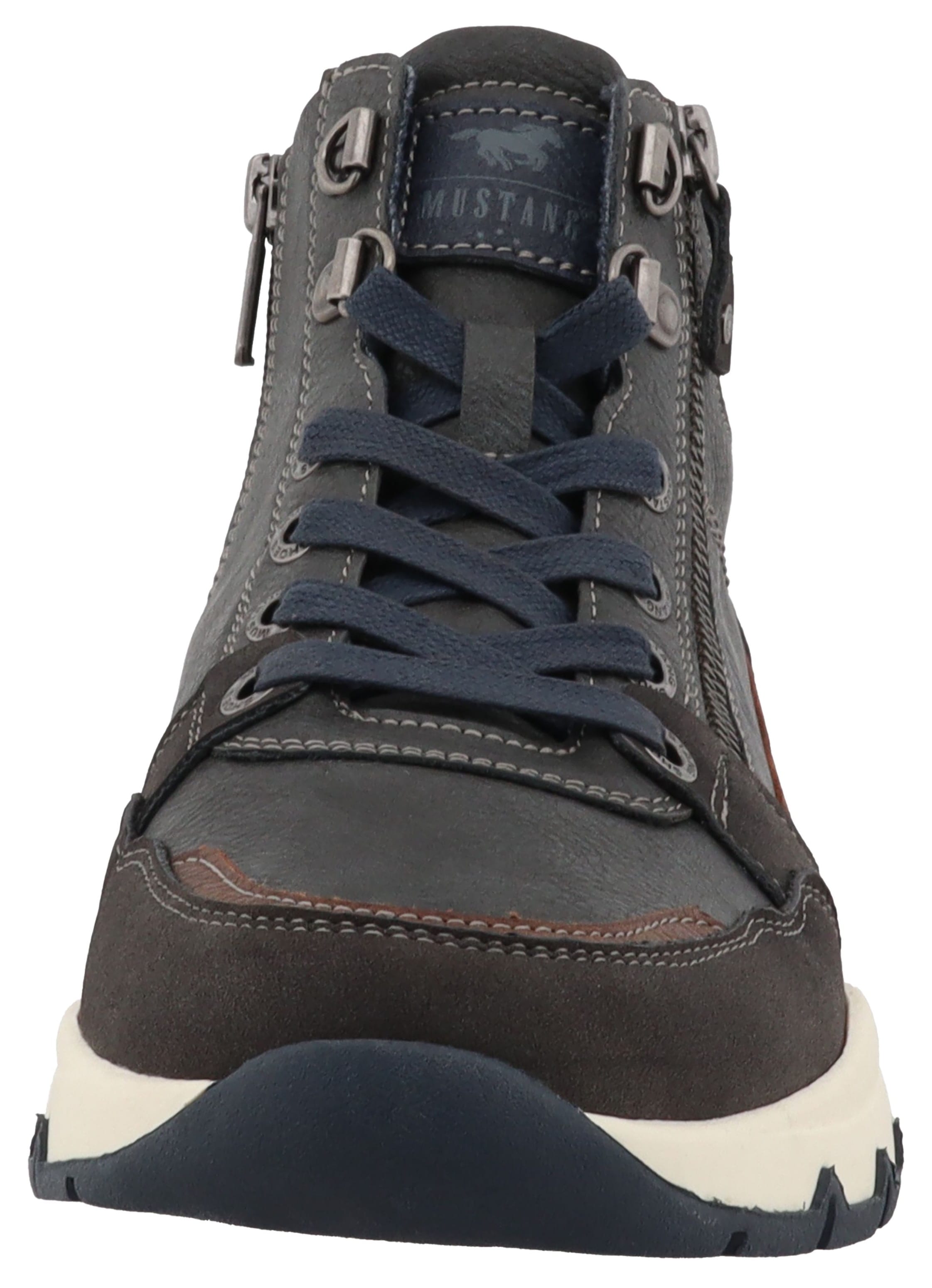 Mustang Shoes Sneakers »Mart«  baskets montantes, bottines à lacets avec fermeture éclair