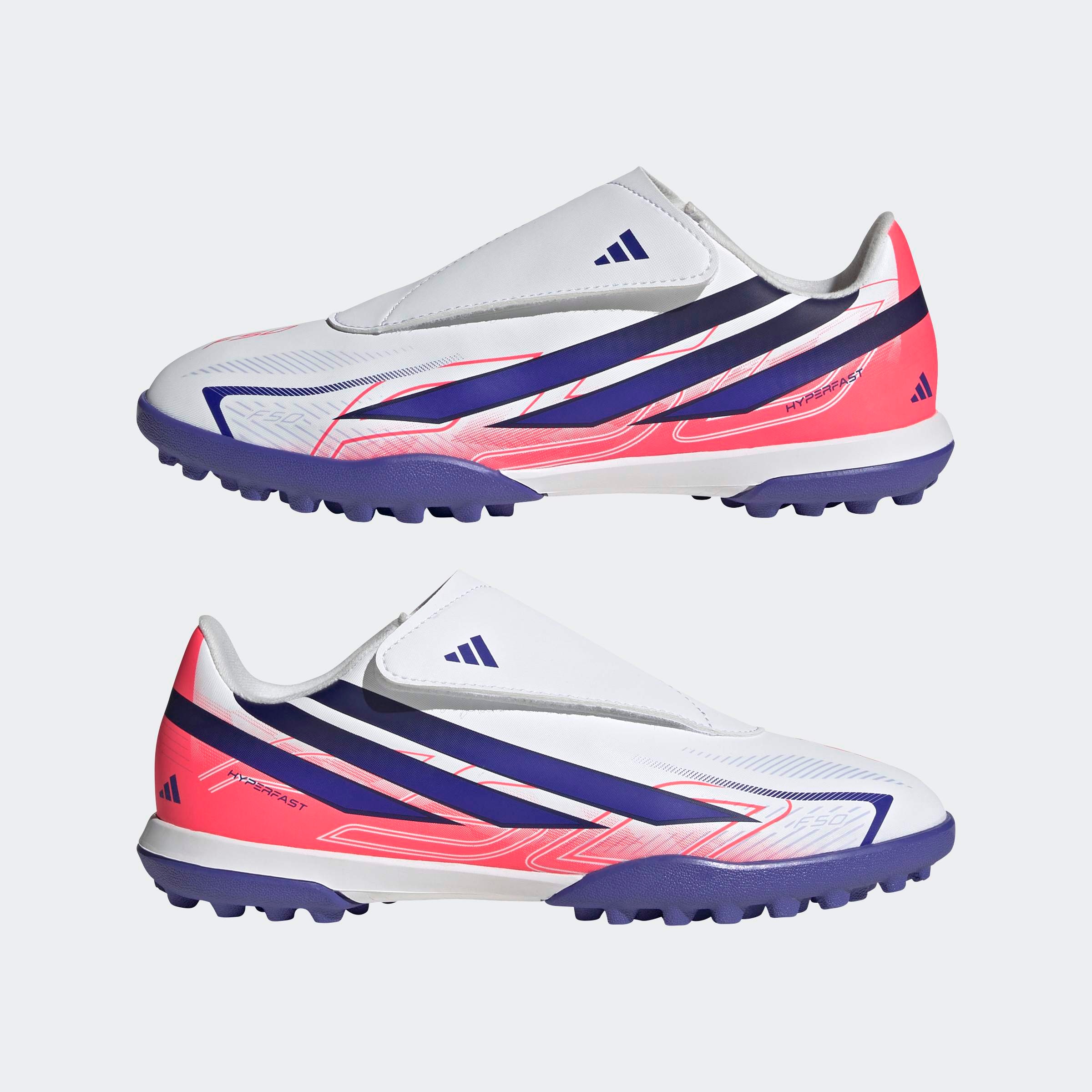 adidas Performance Fussballschuh »F50 HYPERFAST CLUB KIDS , HYBRIDRASEN, KLETTVERSCHLUSS«  für Kinder & Jugendliche