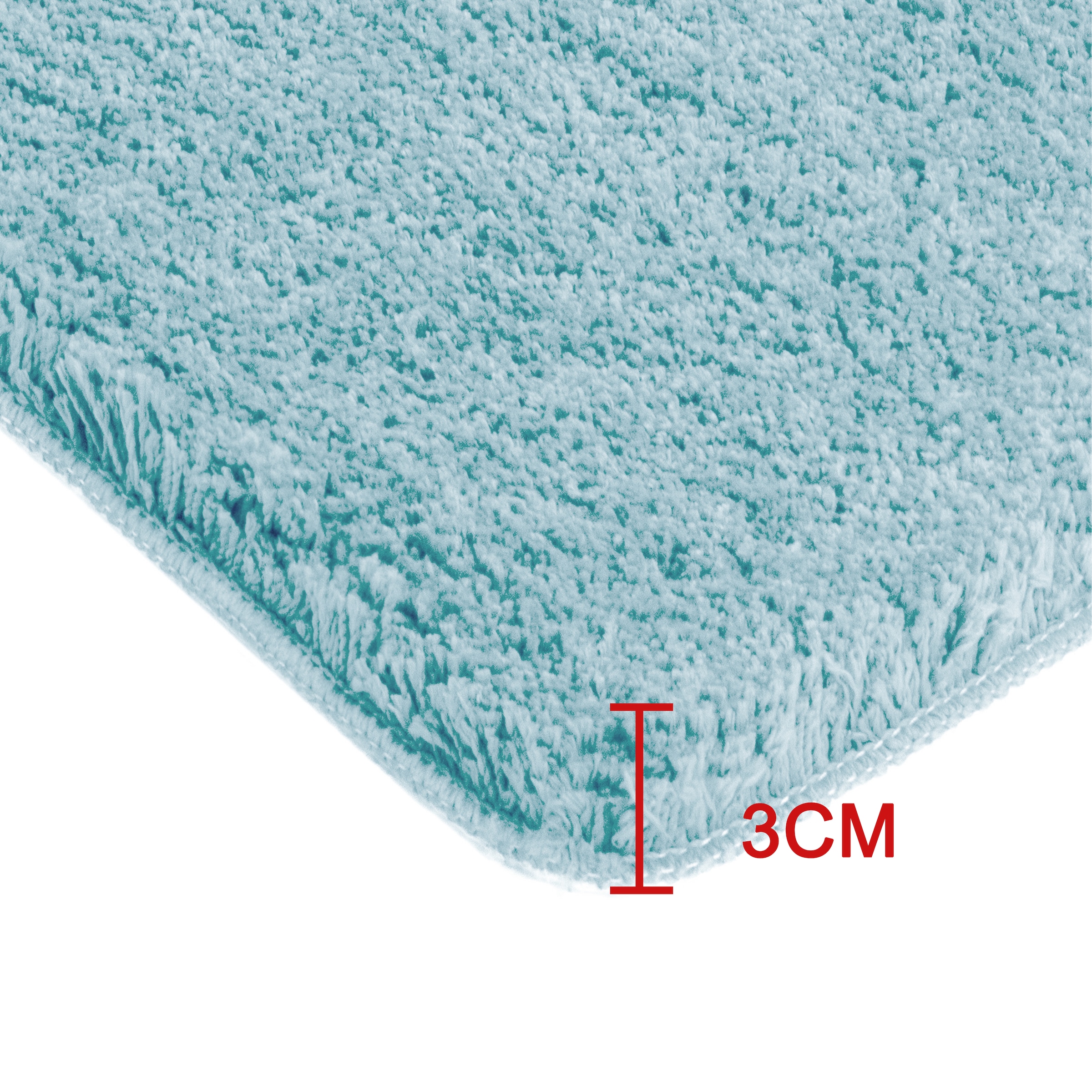 GOODproduct Tapis de bain »Sanremo Standard, Badvorleger, Badezimmer Teppich, sehr weich« Höhe 30 mm revêtement antidérapant Séchage rapide | compatible chauffage au sol tapis de bain uni, rectangulaire, rond & en set de 3 pièces disponible