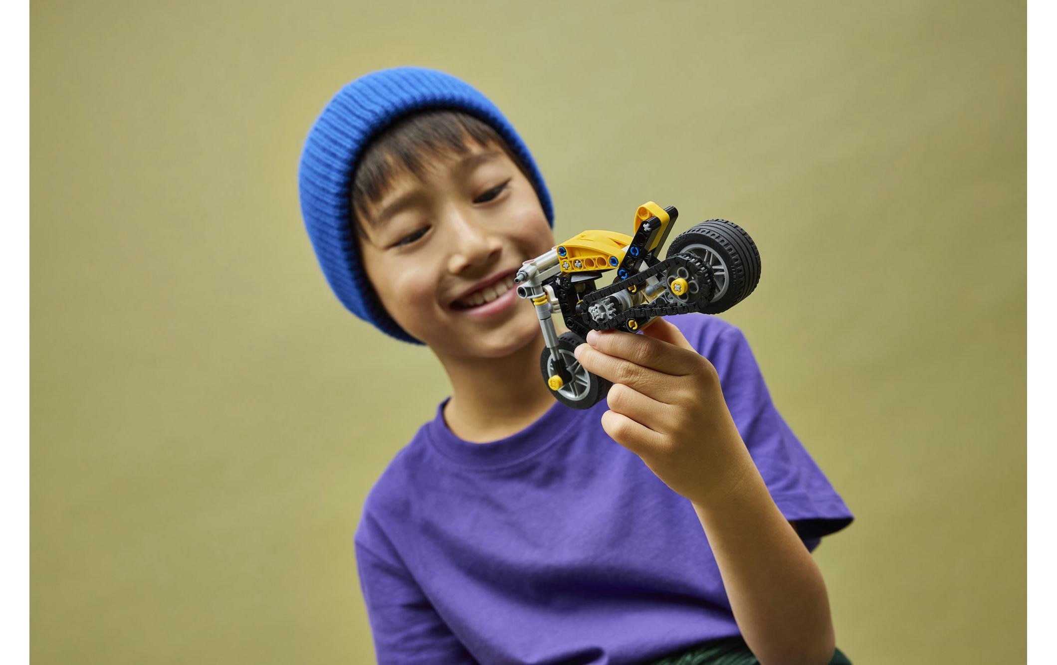 LEGO® Konstruktionsspielsteine »Gelbes Motorrad (42225), LEGO Technic«