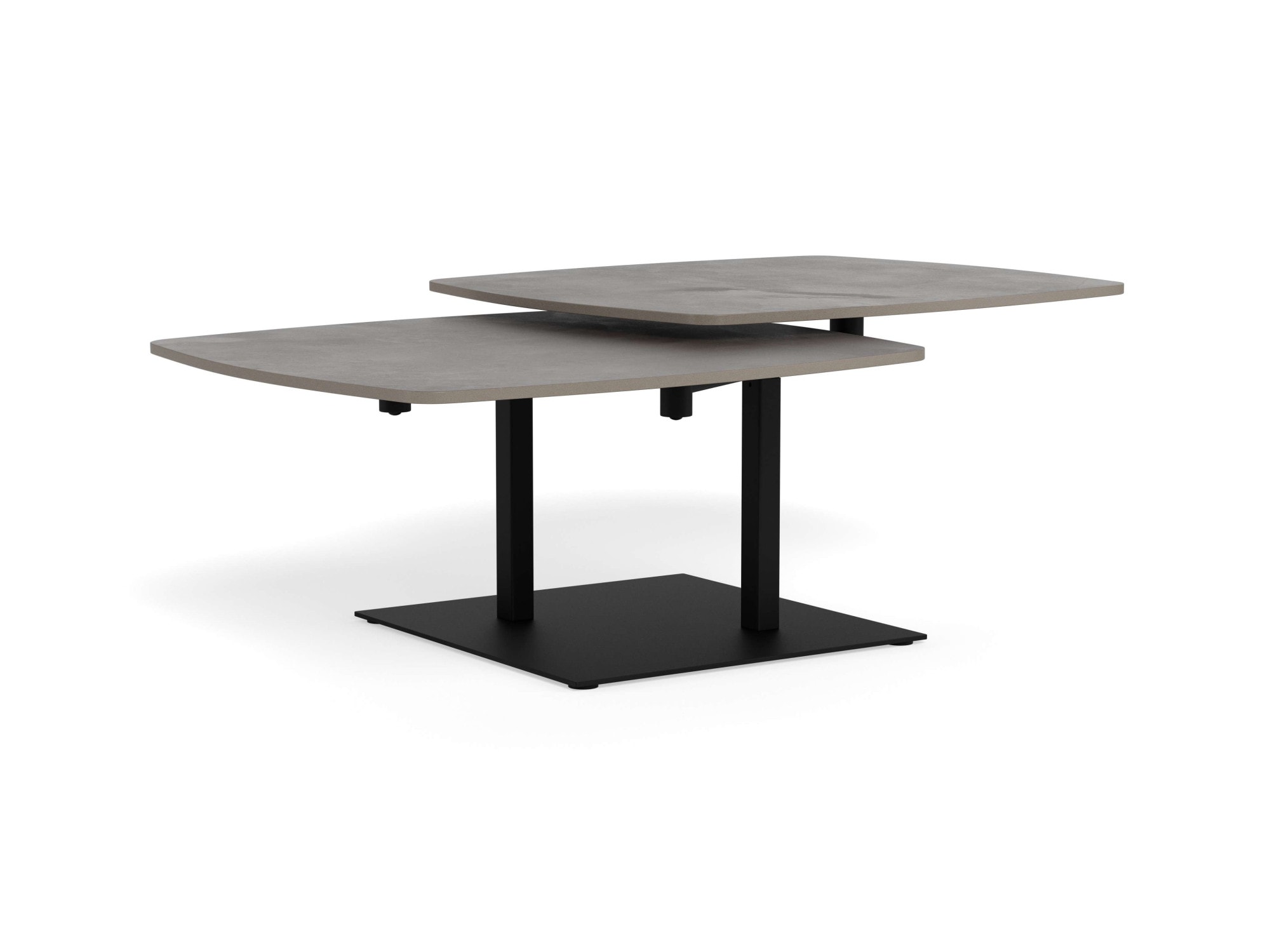ACTONA GROUP Table basse »Carballo« table, grise, rotation,122x70x40cm