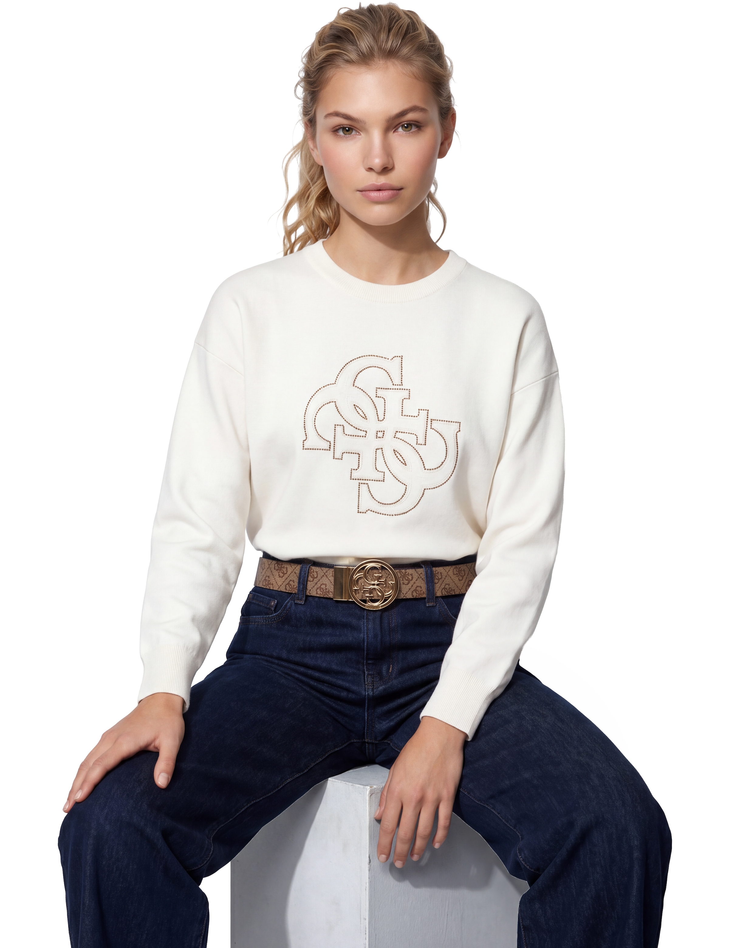 Guess Wendegürtel »NOELLE ADJ & REV PANT BELT H35« mit Logoschliesse