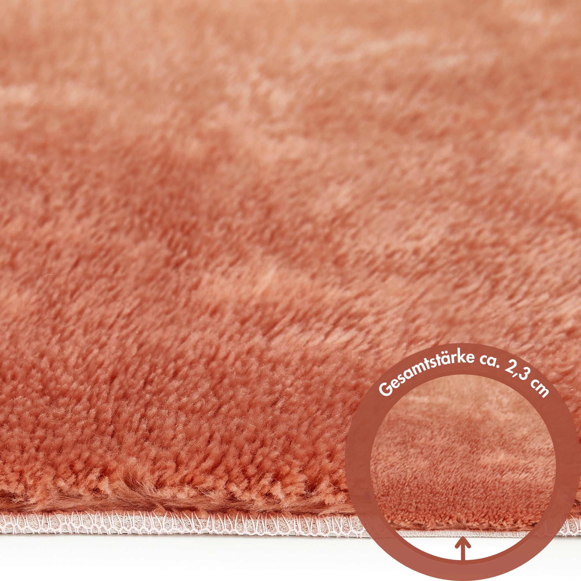 Andiamo Badematte »Florida« Höhe 23 mm rutschhemmend beschichtet fussbodenheizungsgeeignet | schnell trocknend Uni Farben, besonders weich, auch als 2er Set erhältlich