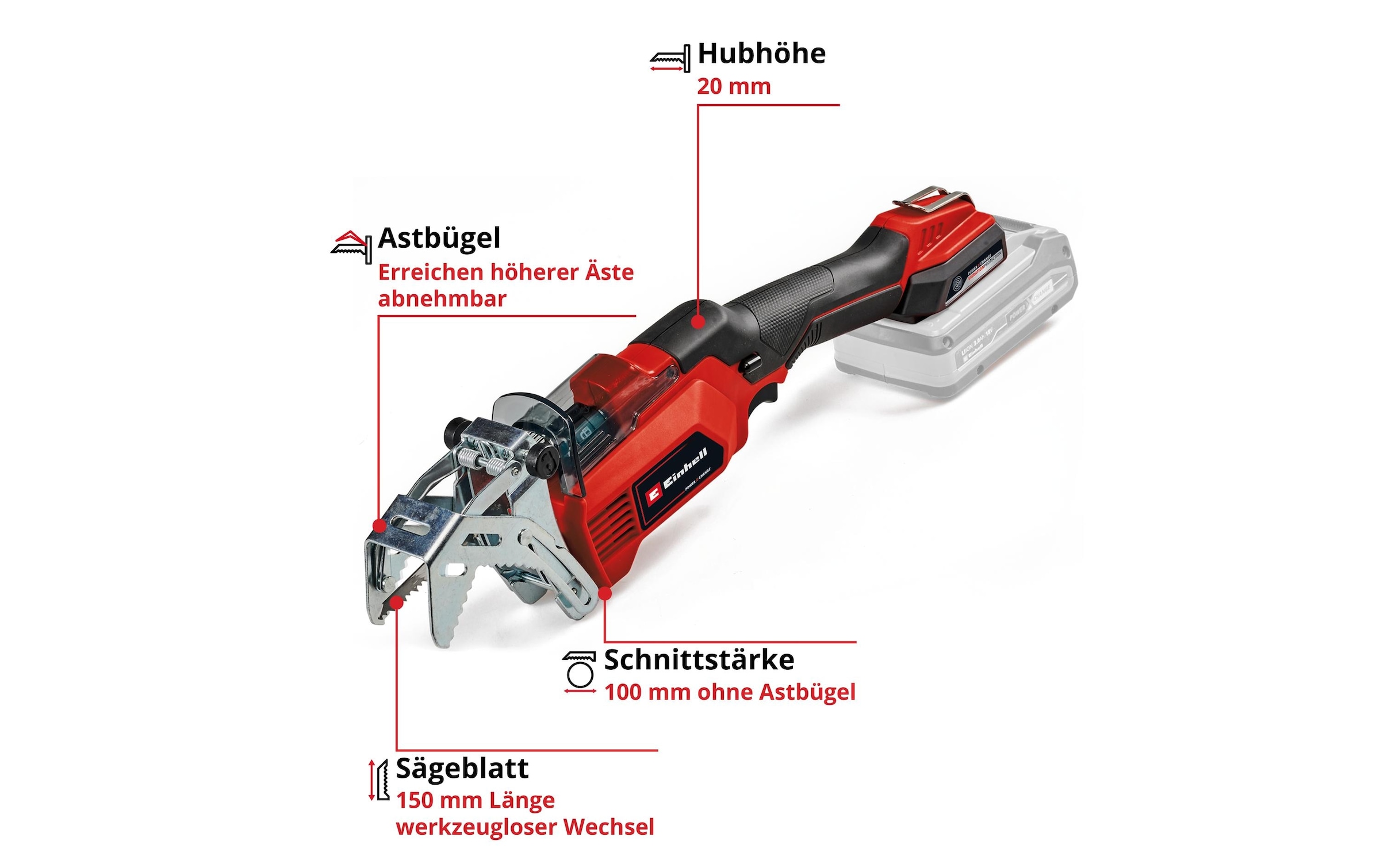 Einhell Scie sans fil »GE-GS 18/150 Li-Solo«