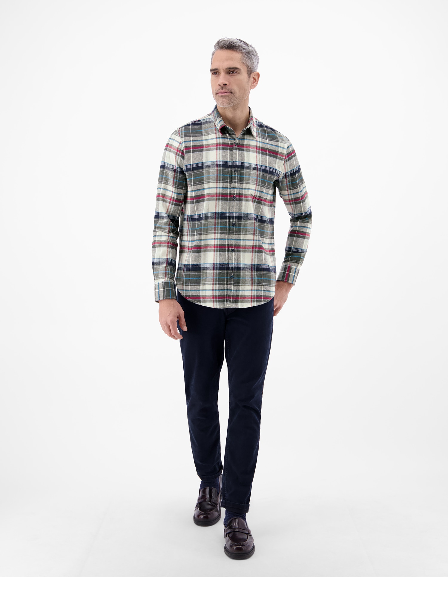 LERROS Chemise à carreaux »Karo Flannelhemd - weich und stylisch«