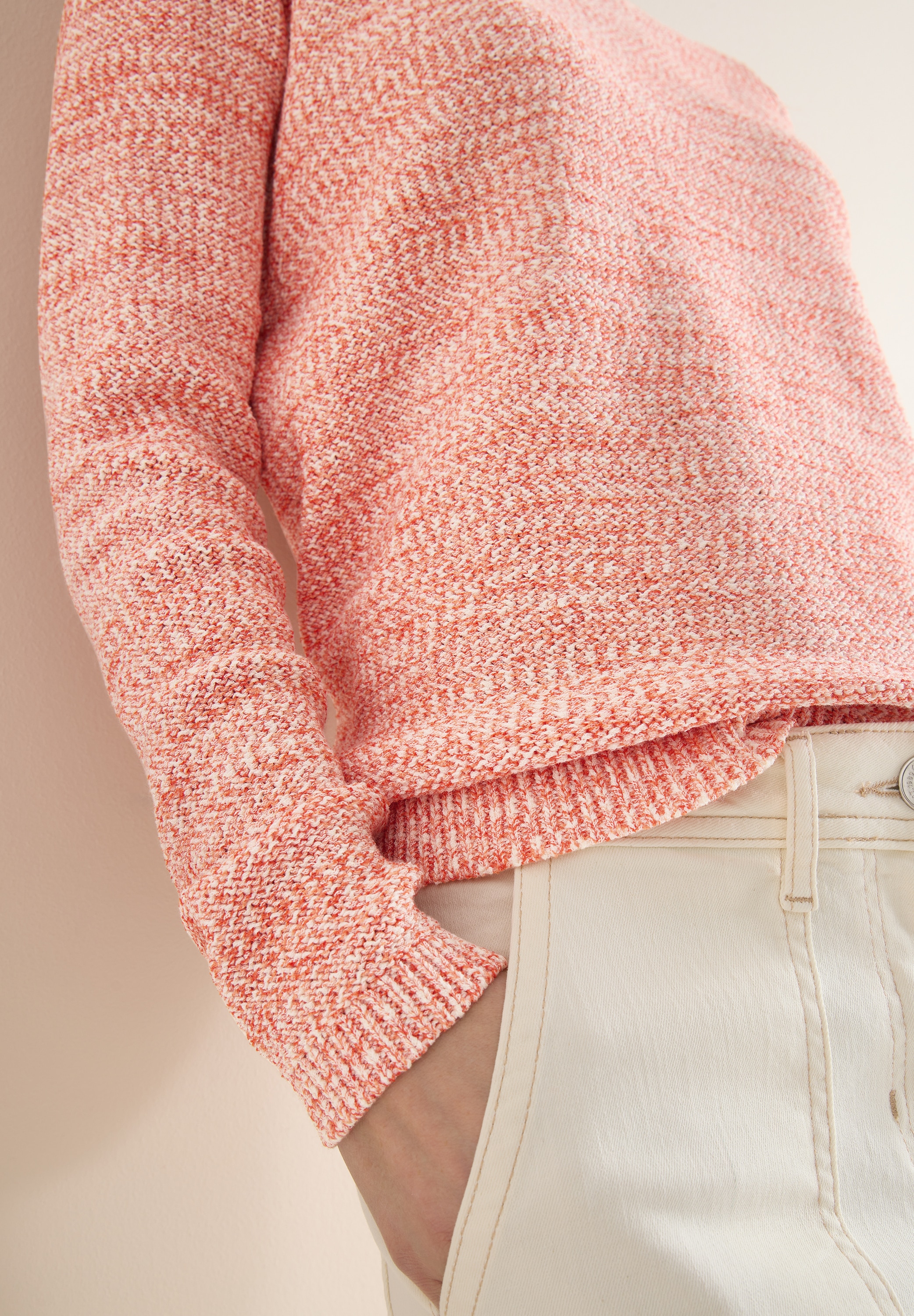 Cecil Strickpullover meliert, mit Rundhals