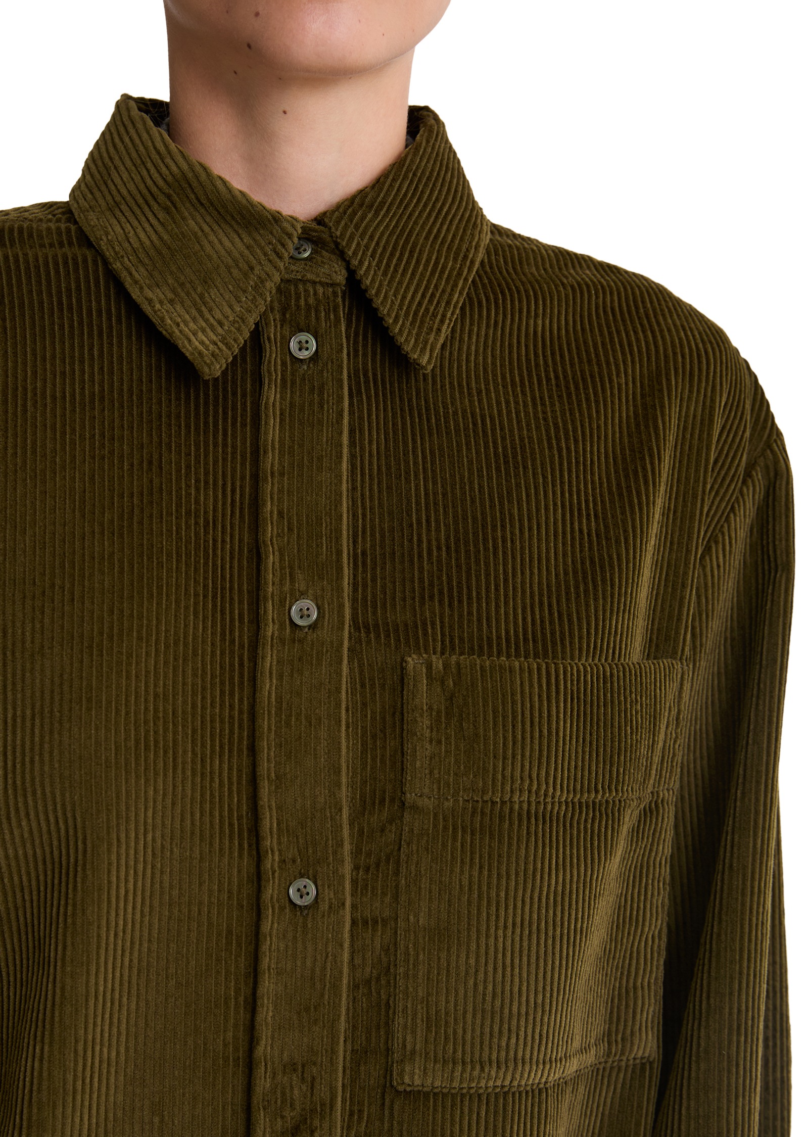 Marc O'Polo Langarmbluse Cord-Qualität, Regular-Fit