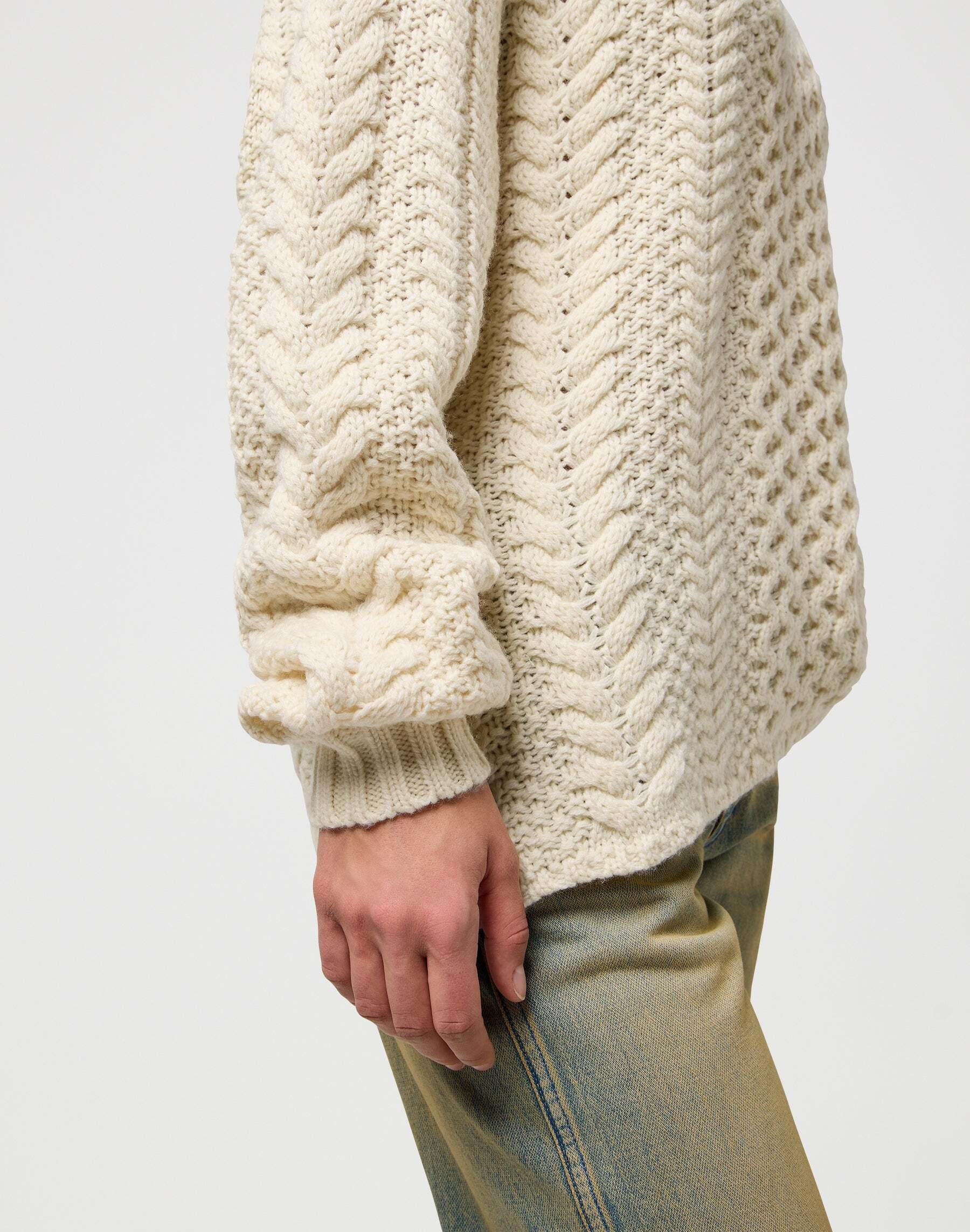 Wrangler Strickpullover »WRANGLER Pullover V Neck Cable Knit«