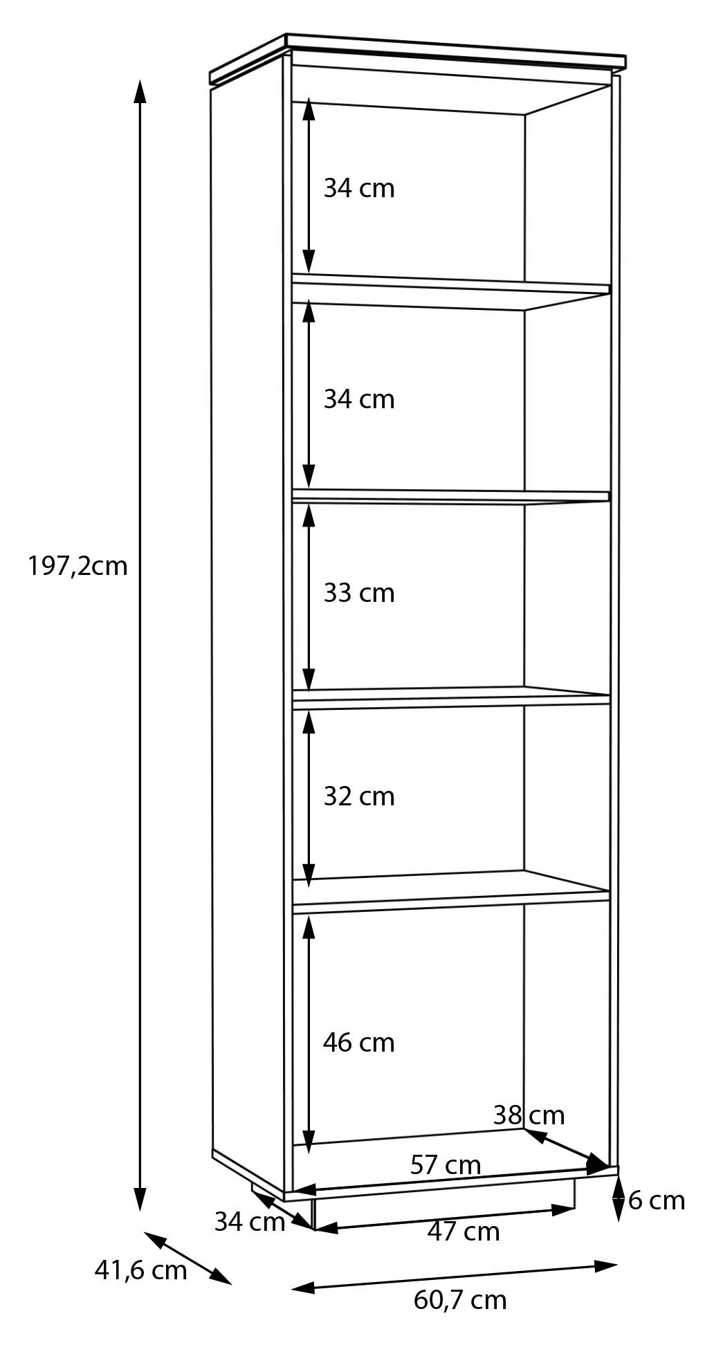 FORTE Vitrines »Louoto, Stauraumvitrine, Standvitrine, Stauraumschrank« Charnière de porte réversible droite ou gauche, avec soft close, hauteur 197,2 cm