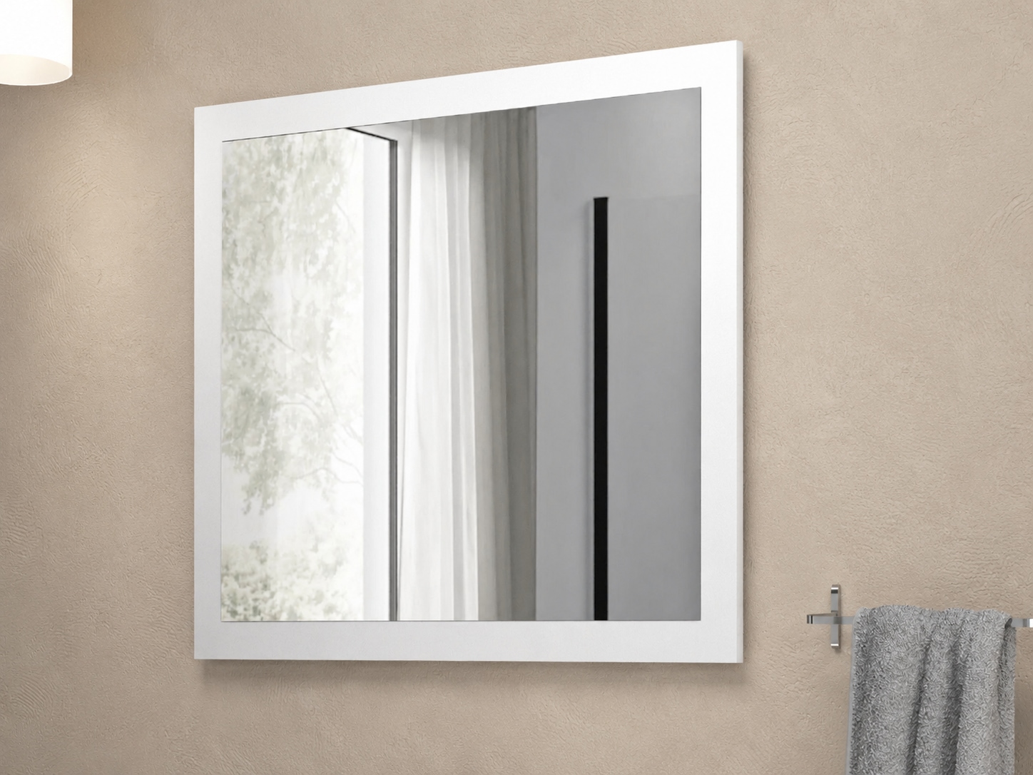 welltime Miroir de salle de bain »Garda, Waschbeckenunterschrank,Breite 80 cm,Waschtisch« Breite 80 cm- Passend zur Serie Garda