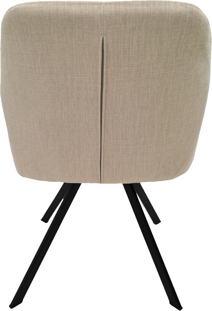 Kayoom Chaise rembourrée »Stuhl Georgia 125 2er-Set, gesteppter Rücken, samtweicher Bezug« (Set) 2 cuis360°-drehbar, elegante Steppung, mit Armlehne,  gesteppter Rücken