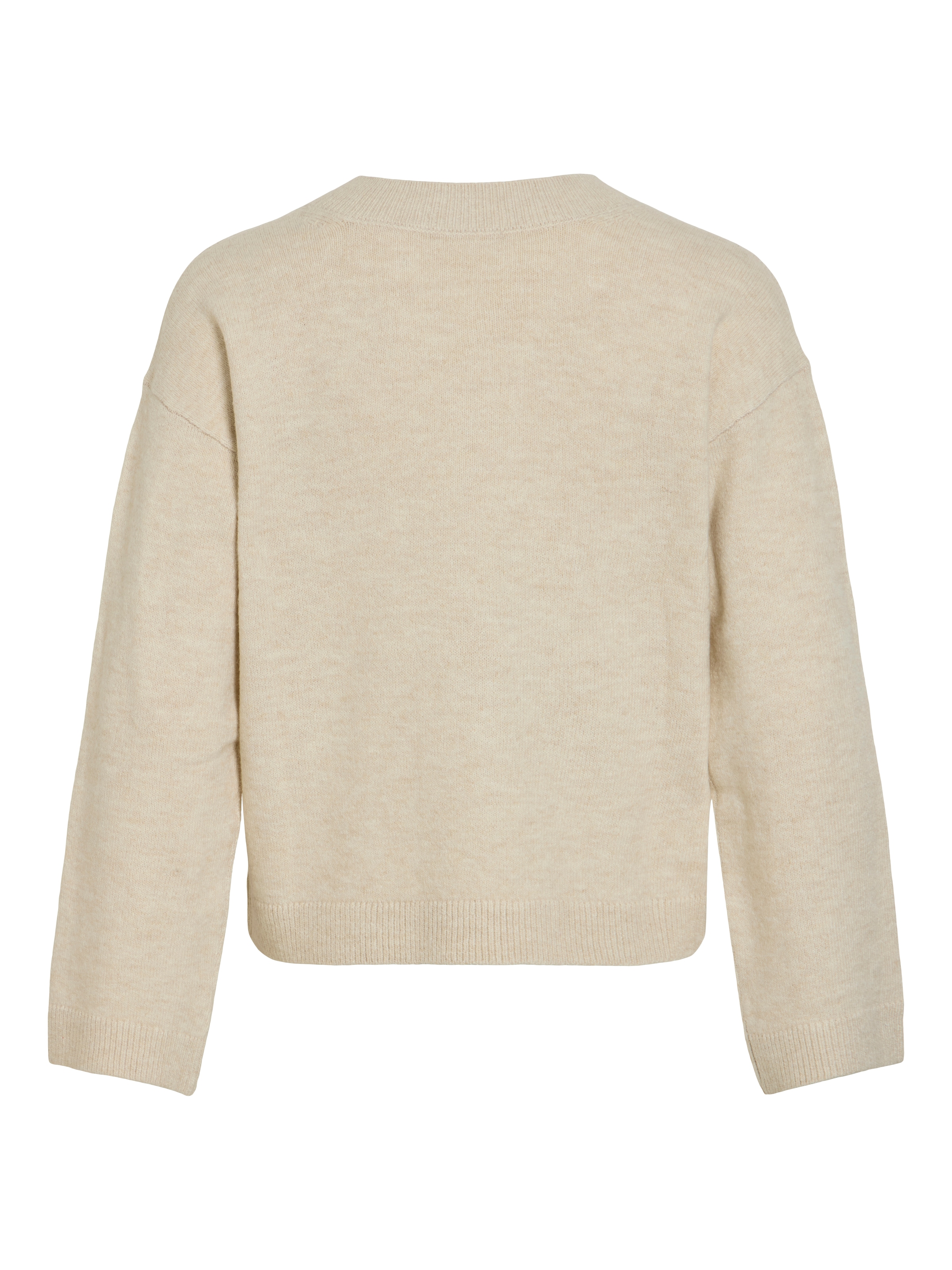 Vila Pull en tricot »VILIGA L/S REV V-NECK KNIT TOP - NOOS« Coupe régulière, en mélange de matières avec propriétés élastiques