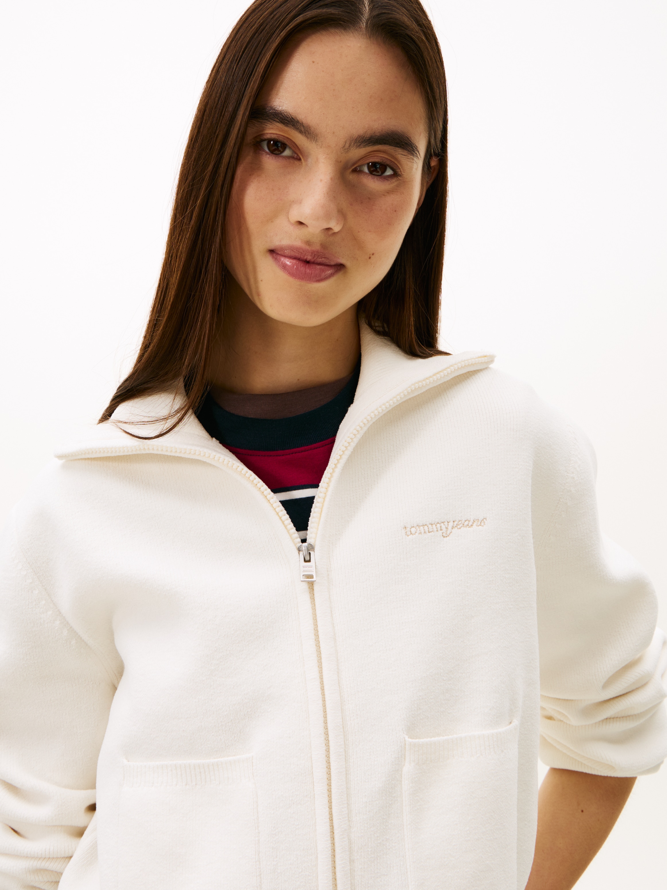 Tommy Jeans Veste en tricot »TJW COZY SCRIPT CARDIGAN«