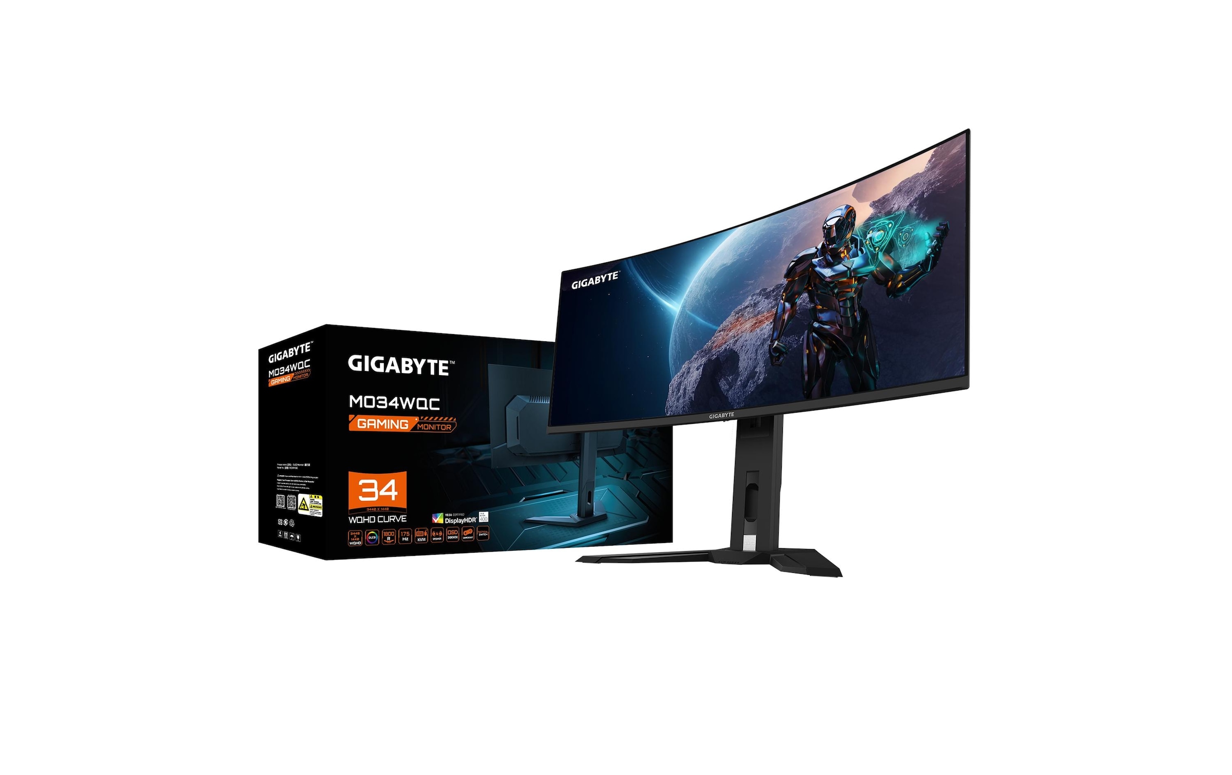 Gigabyte Gaming-Monitor »MO34WQC« 86,36 cm/34 ″  3440 x 1440 px UWQHD 0,03 Reaktionszeit 175 Hz