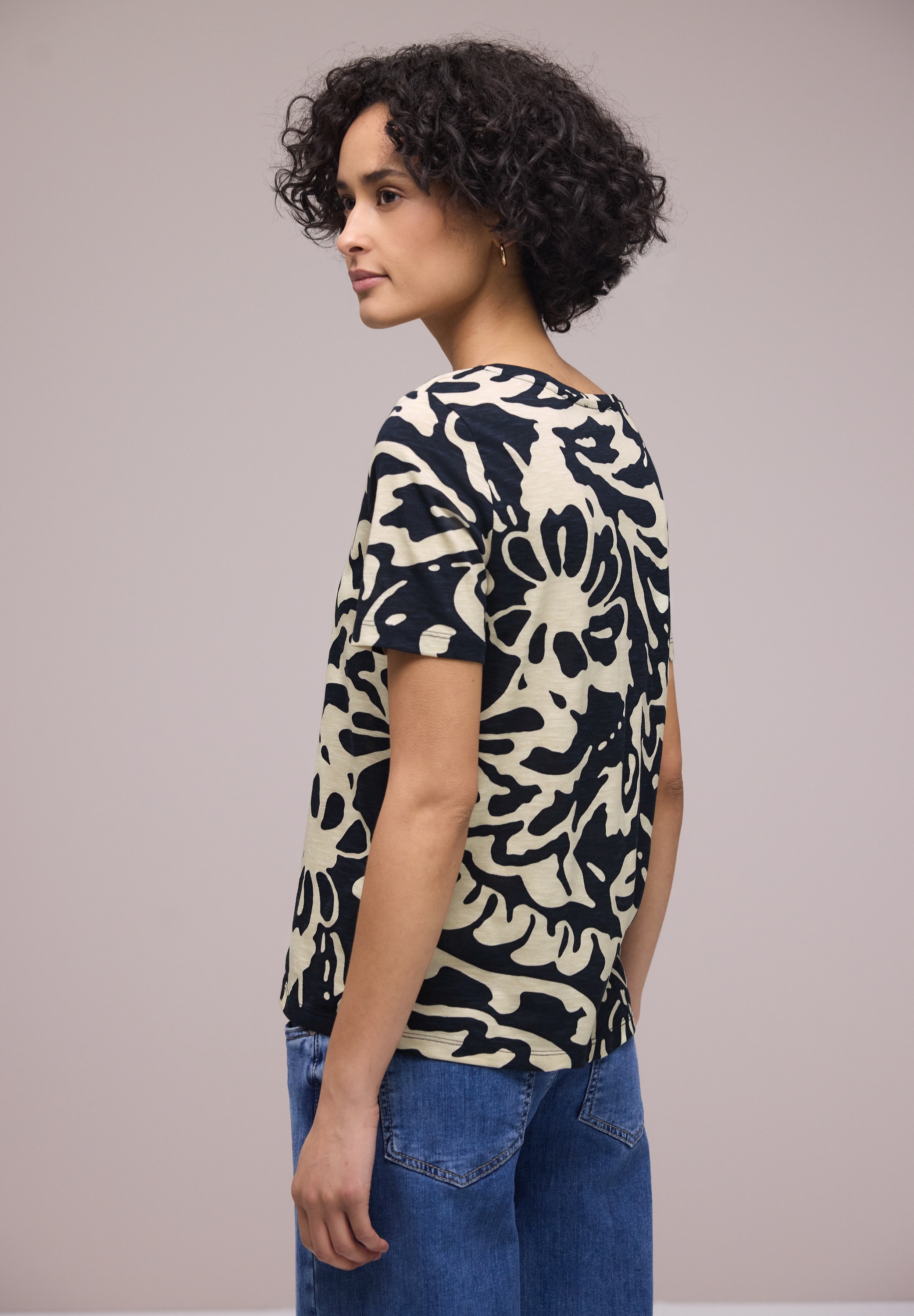 STREET ONE T-shirt à manches courtes »Style NEW Gerda« mit abstraktem Print