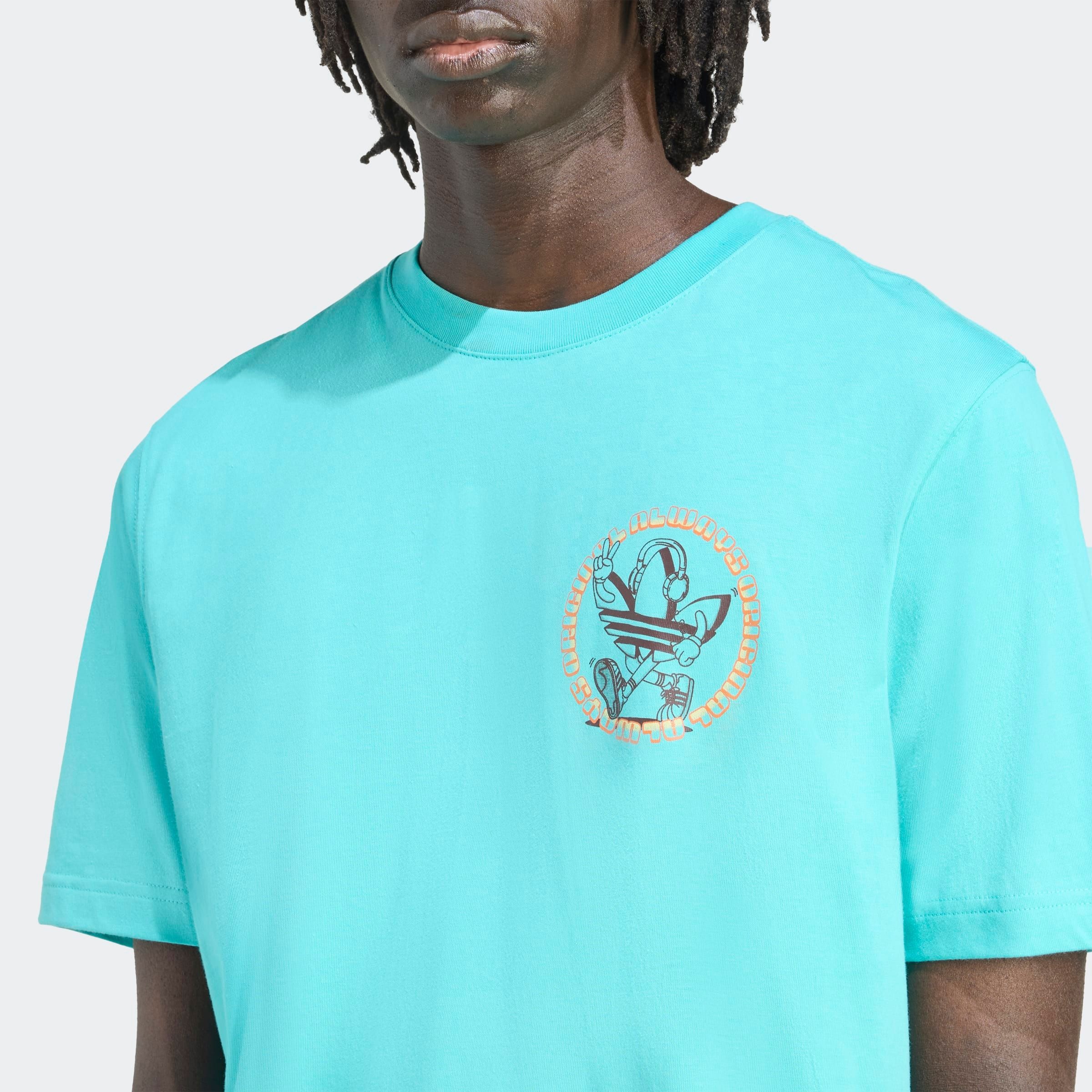 adidas Originals T-shirt »GRAPHIC TEE LO« lockerer Schnitt, kurze Ärmel, mit grossem Trefoil Logo