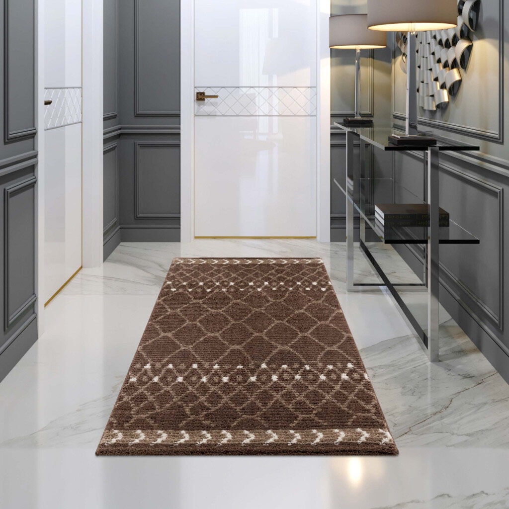 Carpet City Tapis »April 2312« Rectangulaire 10 mm Höhe Läufer, weich durch Microfaser, Boho Ethno Look, Wohnzimmer