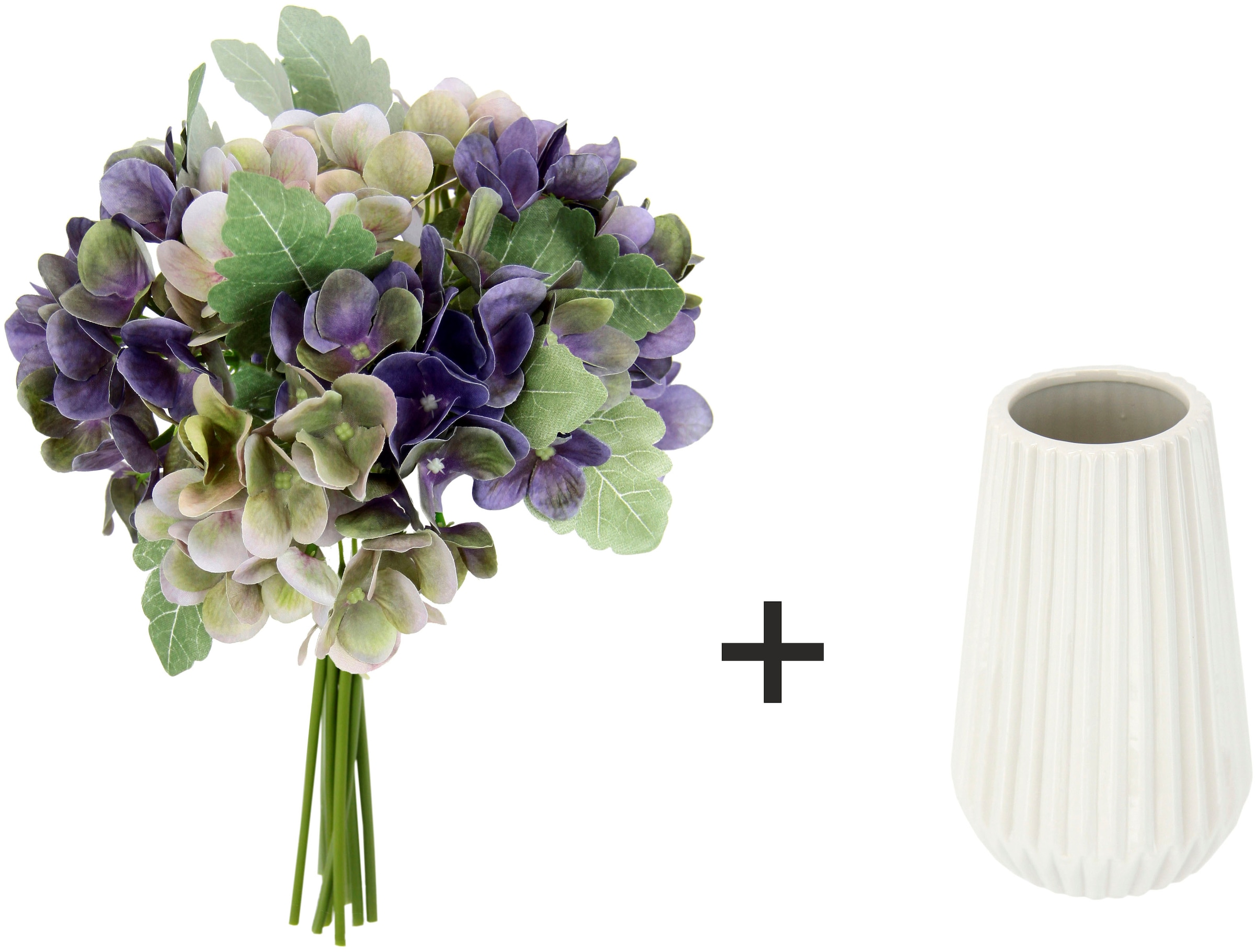 I.GE.A. Kunstblume »Künstlicher Blumenstrauss Bouquet Hochzeitsdeko Tischdeko« Künstlicher Blumenstrauss Bouquet Hochzeitsdeko Tischdeko