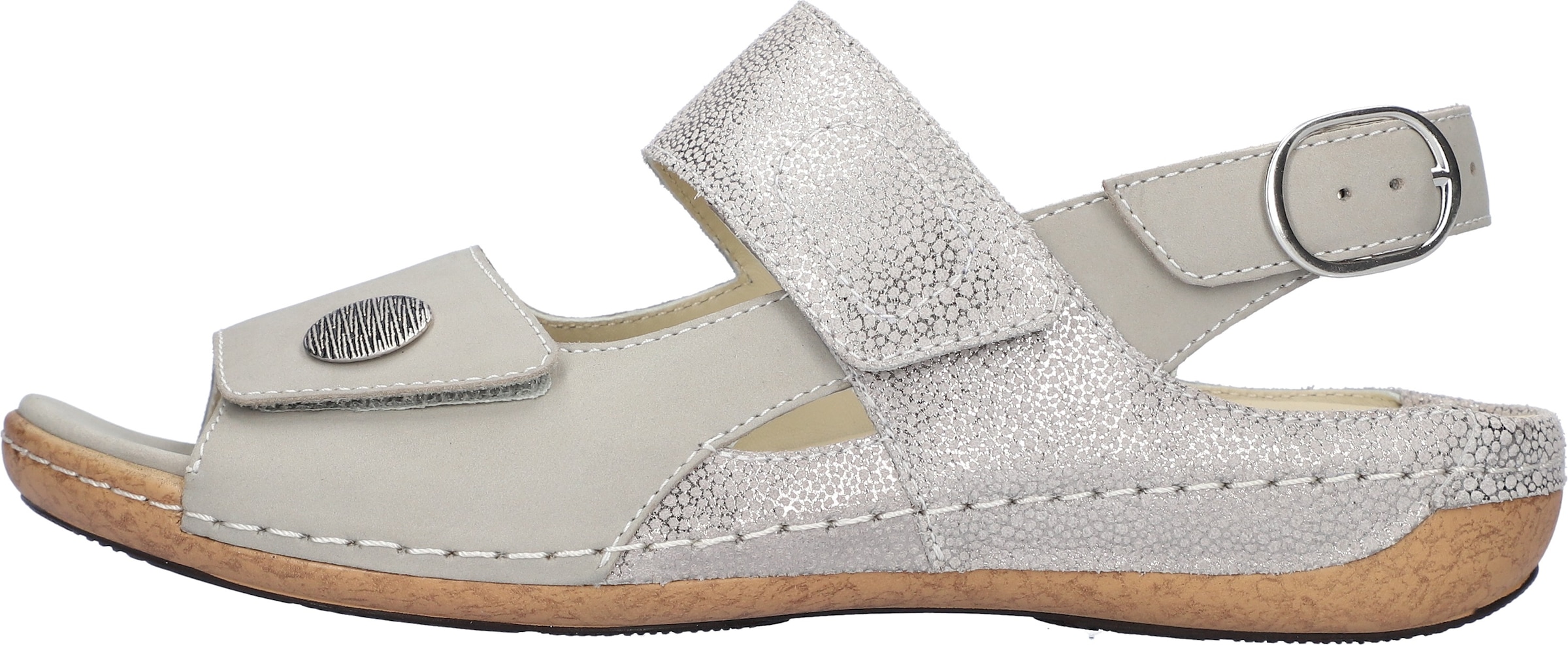 Waldläufer Sandale »HELIETT«  chaussure d'été, chaussure à scratch, talon compensé, largeur confort H (= très large)